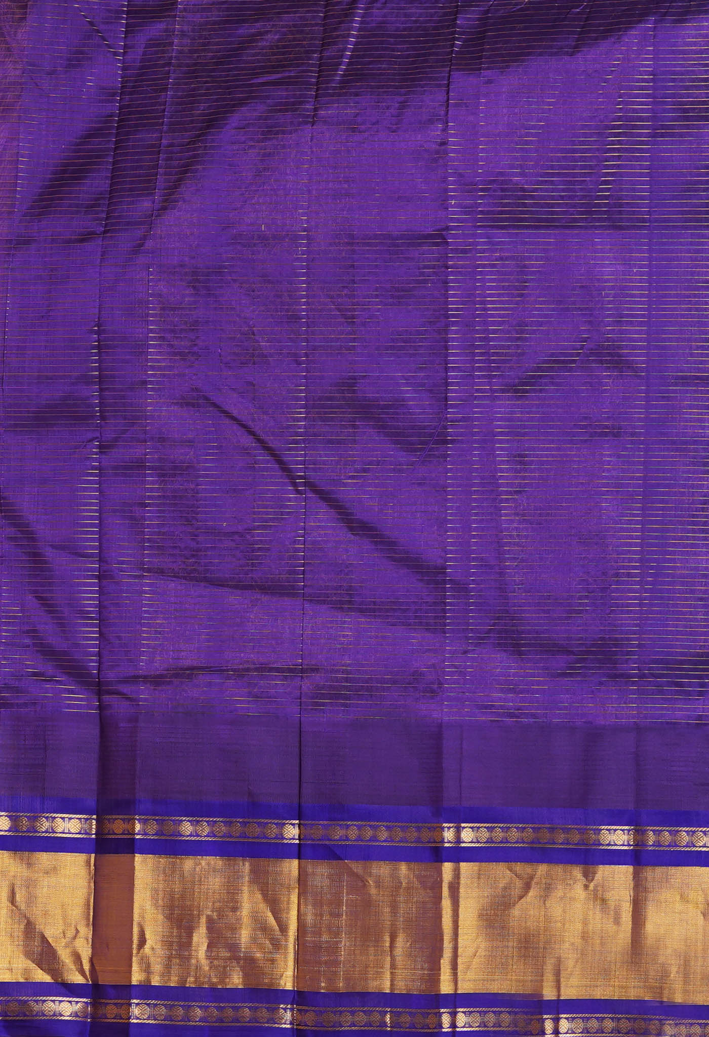 Blue Pure Handloom Assam Silk Saree-UNM78293