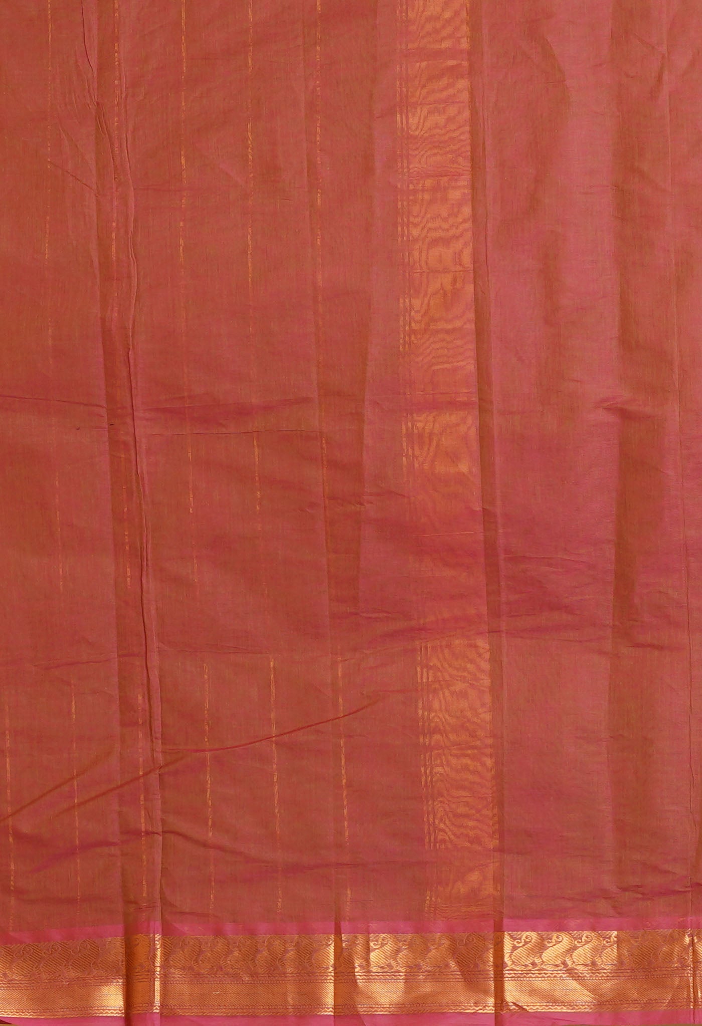 Pink Pure Handloom Gadwal Superfine Cotton Saree