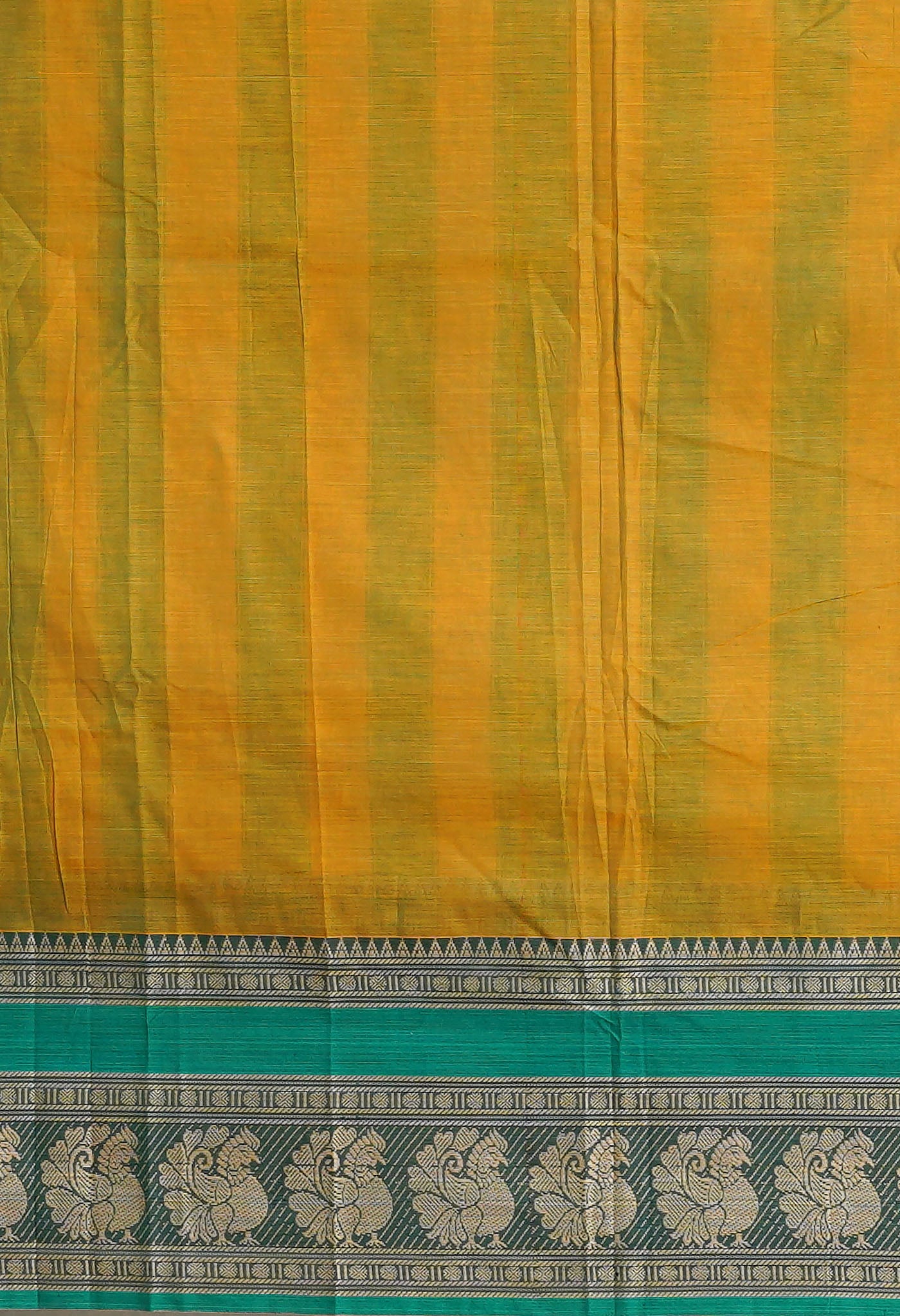 Green Pure Handloom Narayani Cotton Saree-UNM78565