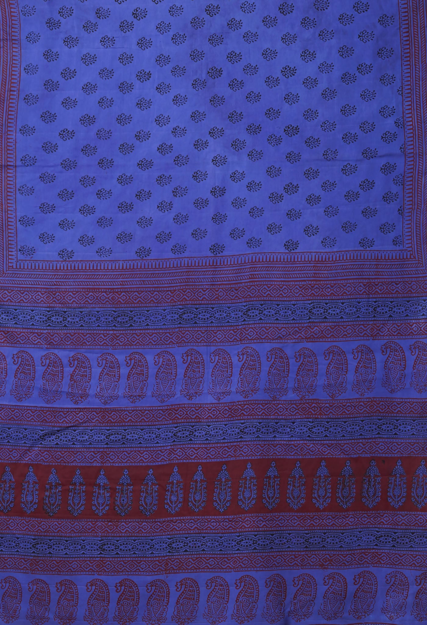 Violet Pure  Bagh Printed Soft Cotton Saree-UNM78627