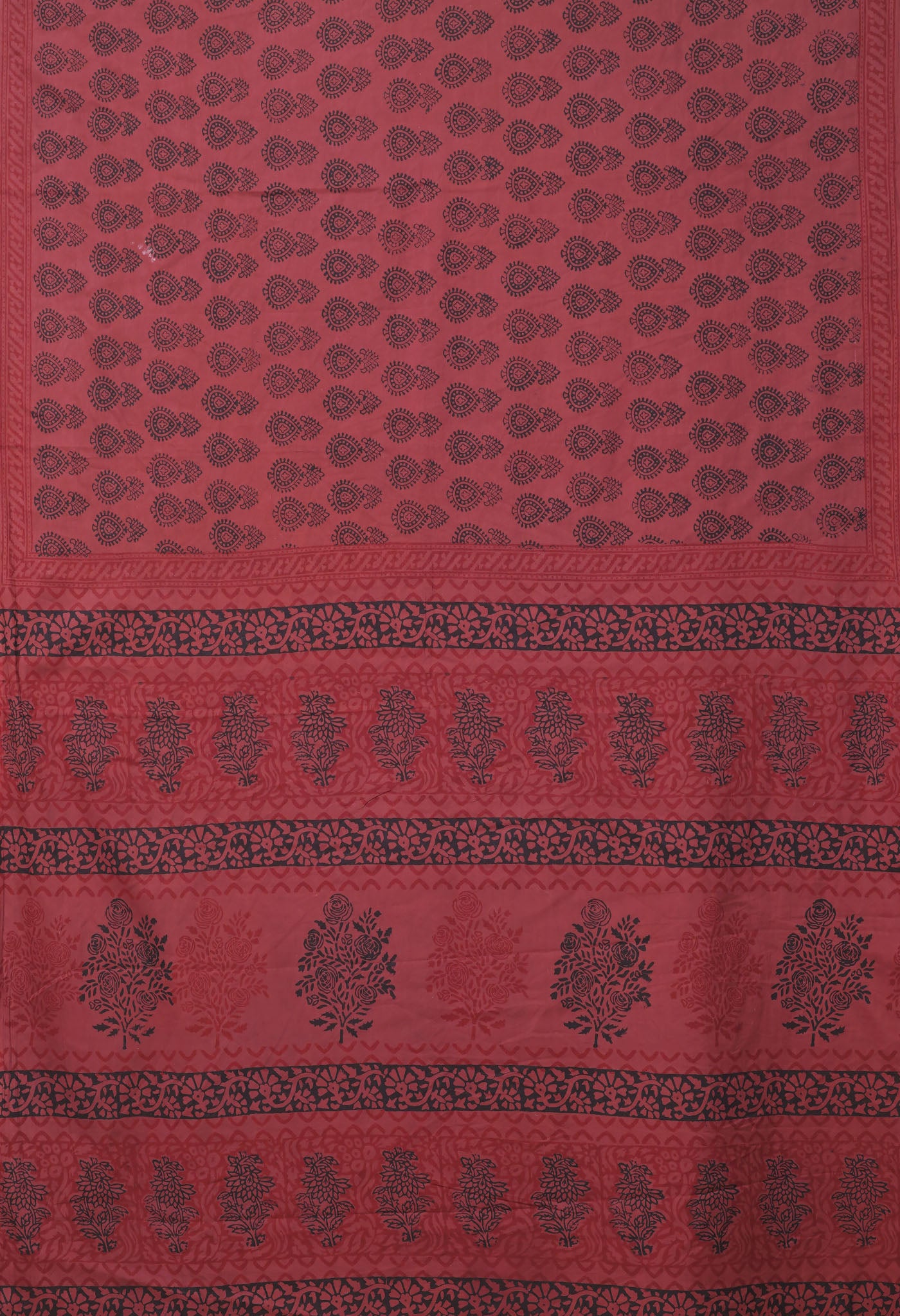 Brown Pure  Bagh Printed Soft Cotton Saree-UNM78659