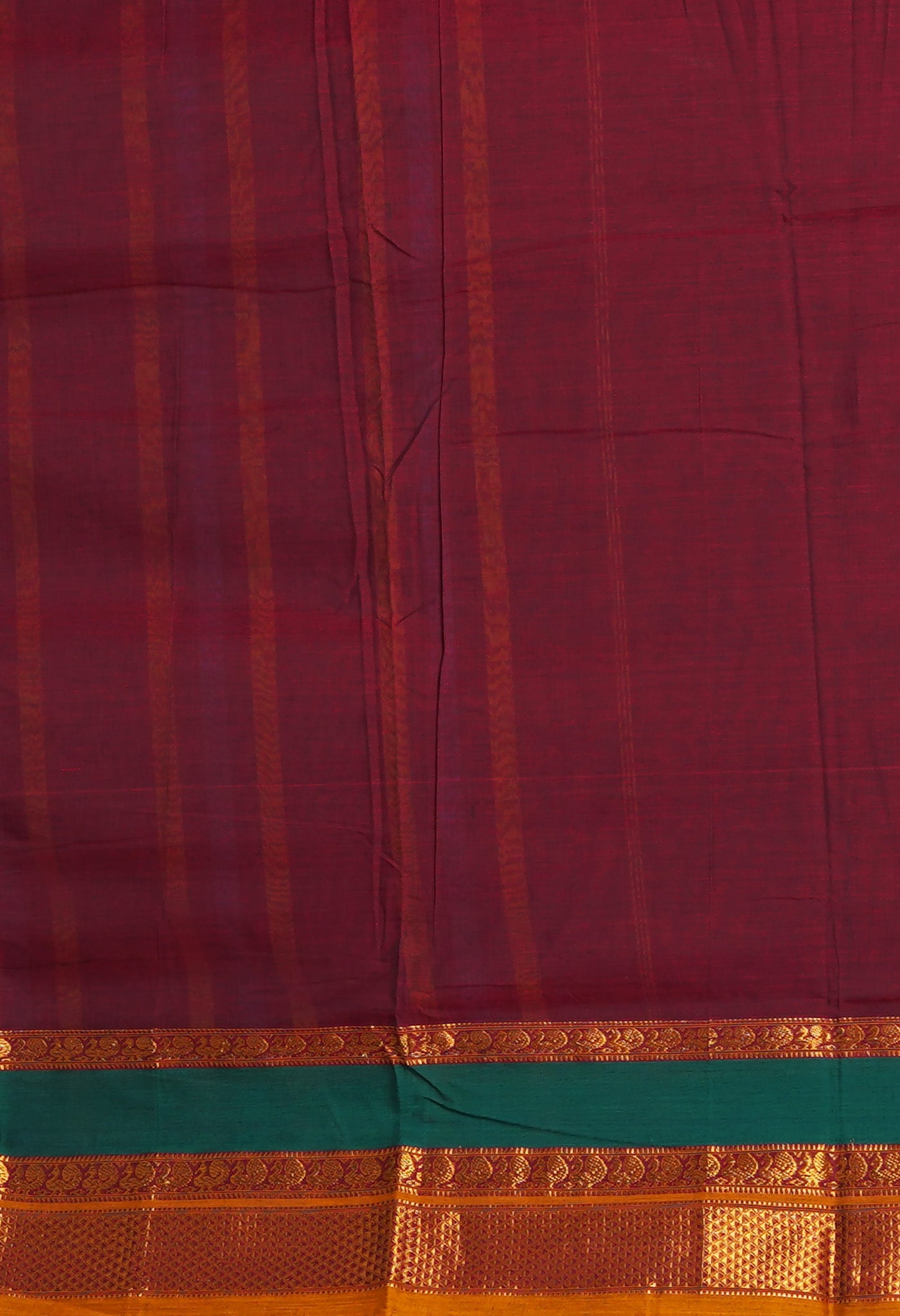 Maroon Pure Handloom Narayani Cotton Saree-UNM79043