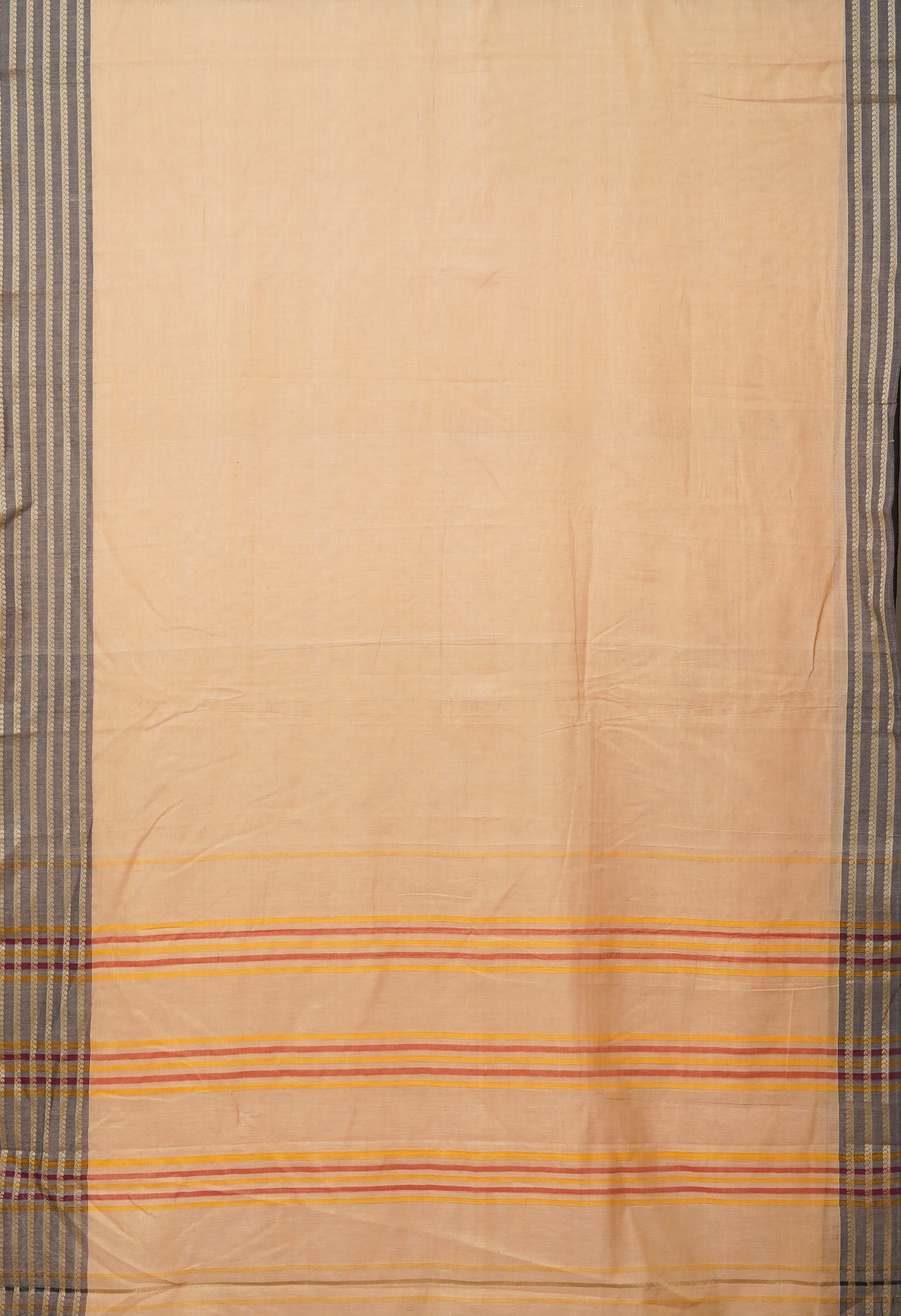 Cream Pure Handloom Narayani Cotton Saree