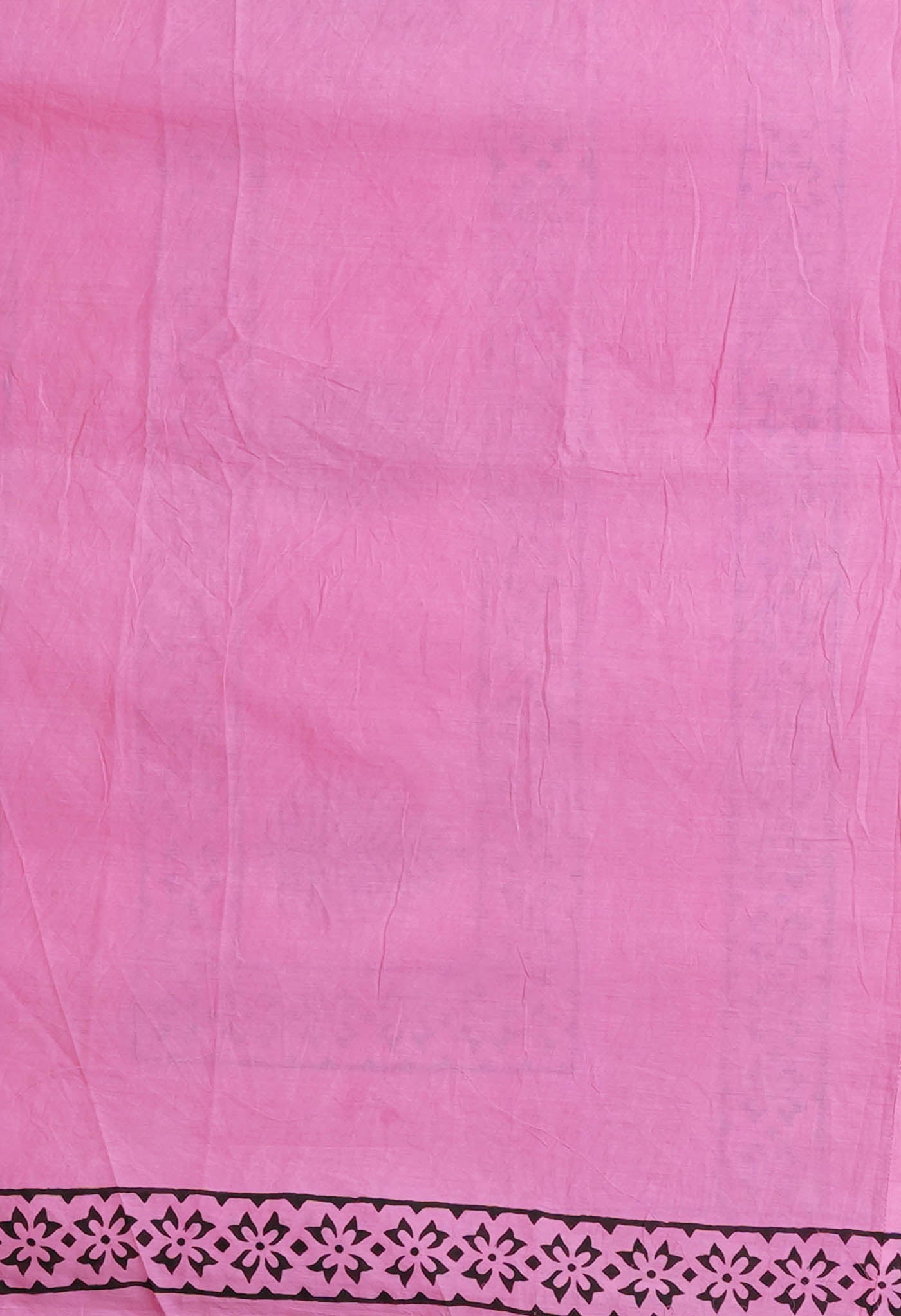 Pink Pure Hand Block Printed Soft Cotton Saree-UNM79230