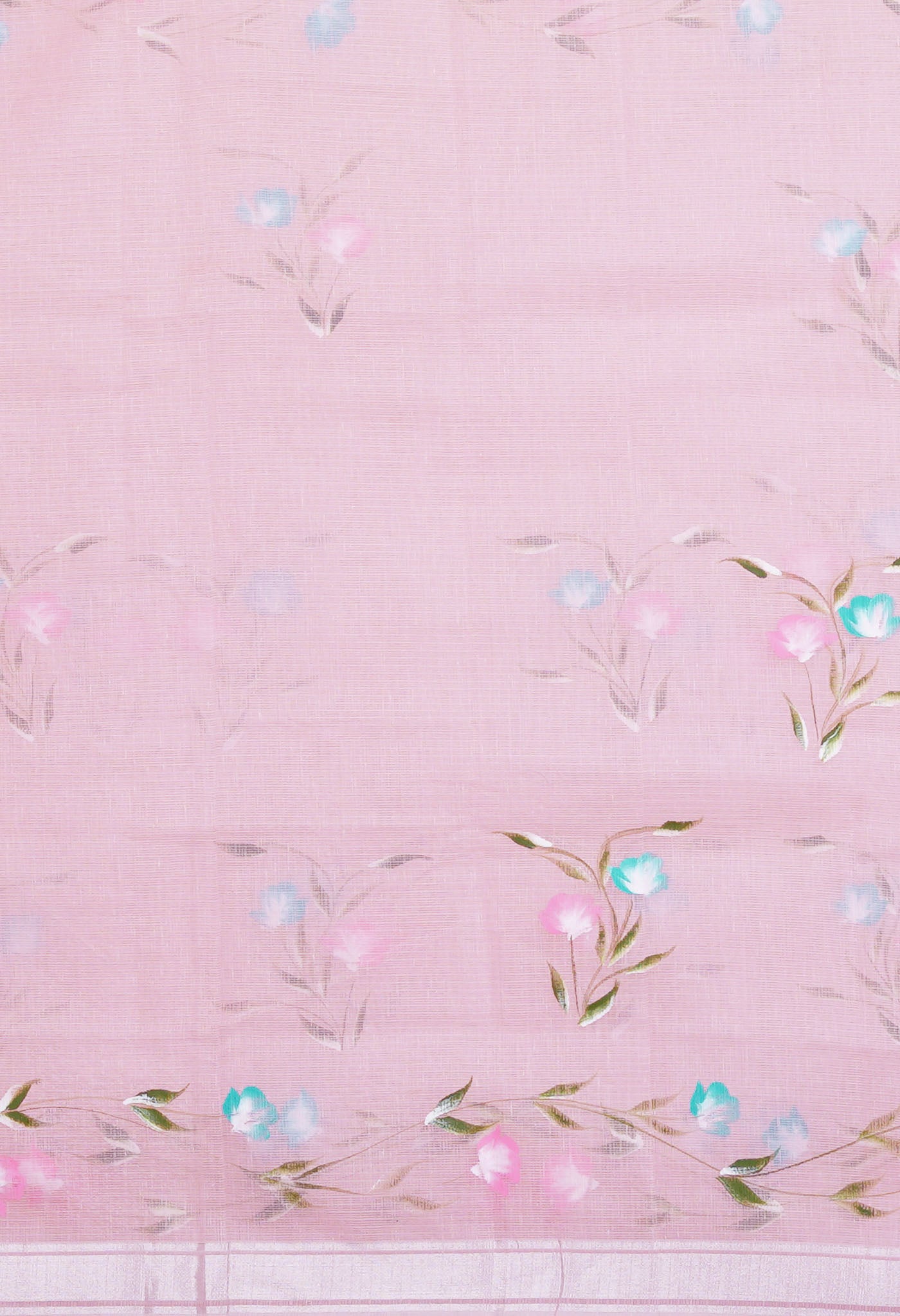 Pink Pure Hand Painted Kota Saree