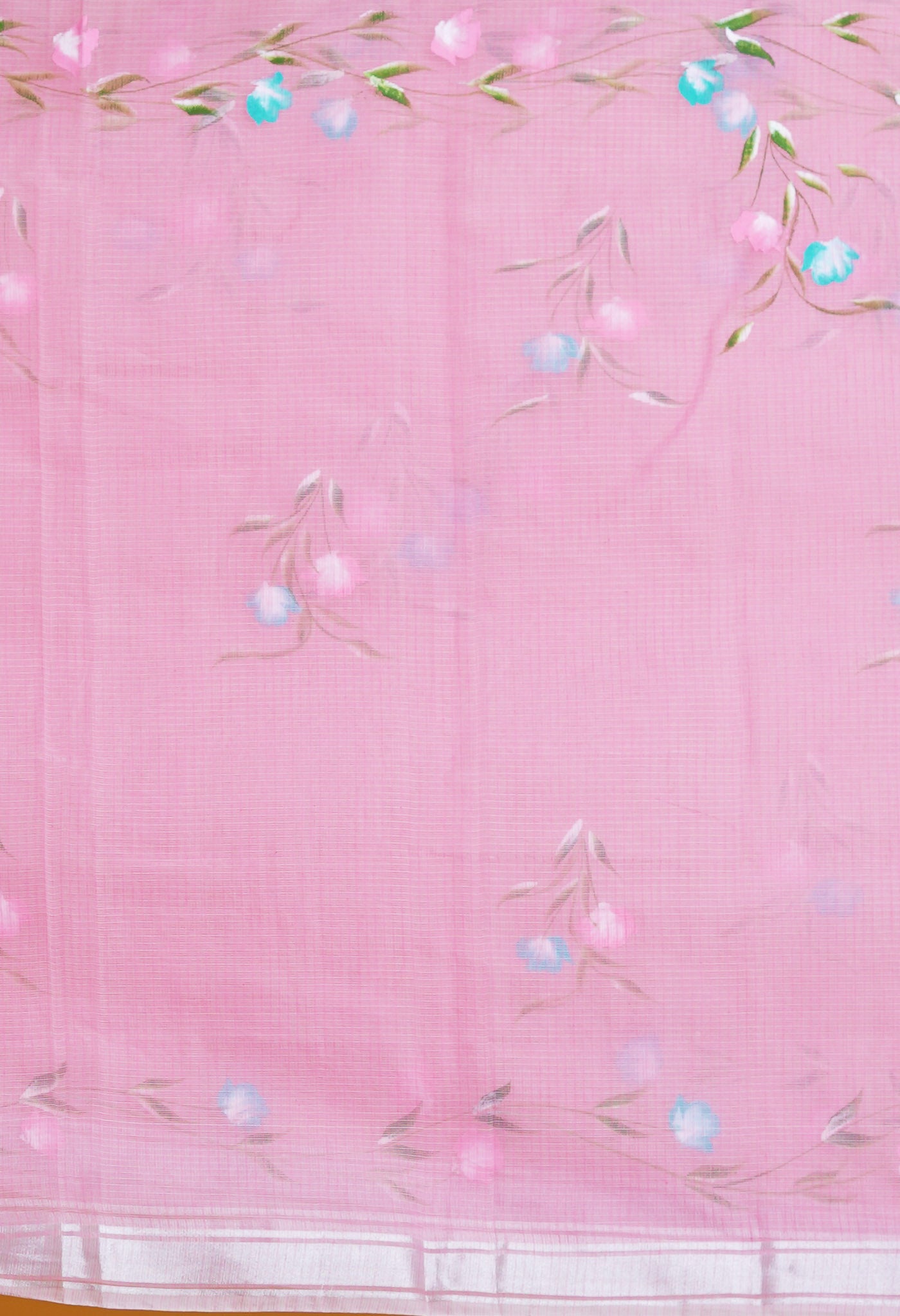 Pink Pure Hand Painted Kota Saree-UNM79386