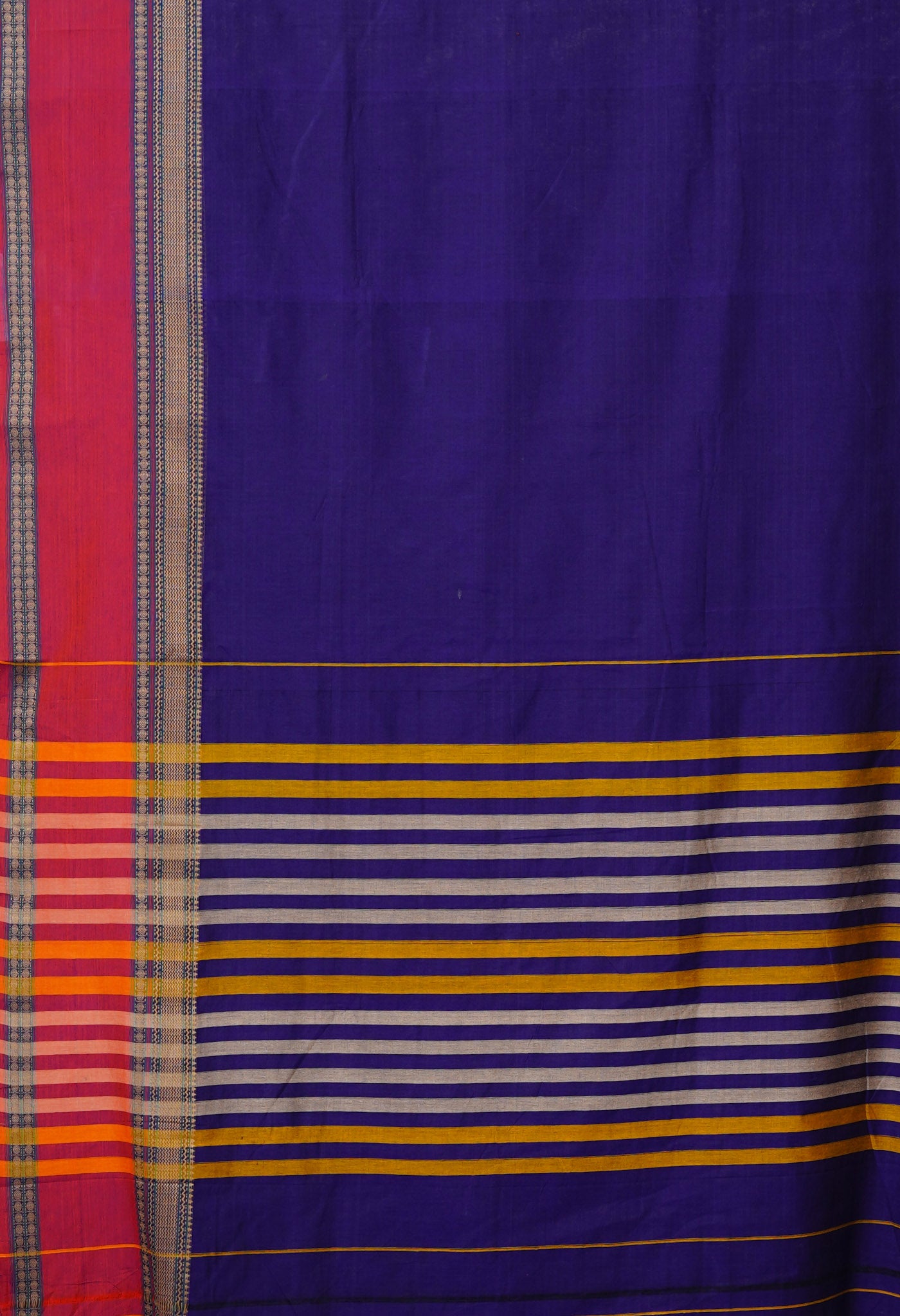 Violet Pure Handloom Narayani Cotton Saree