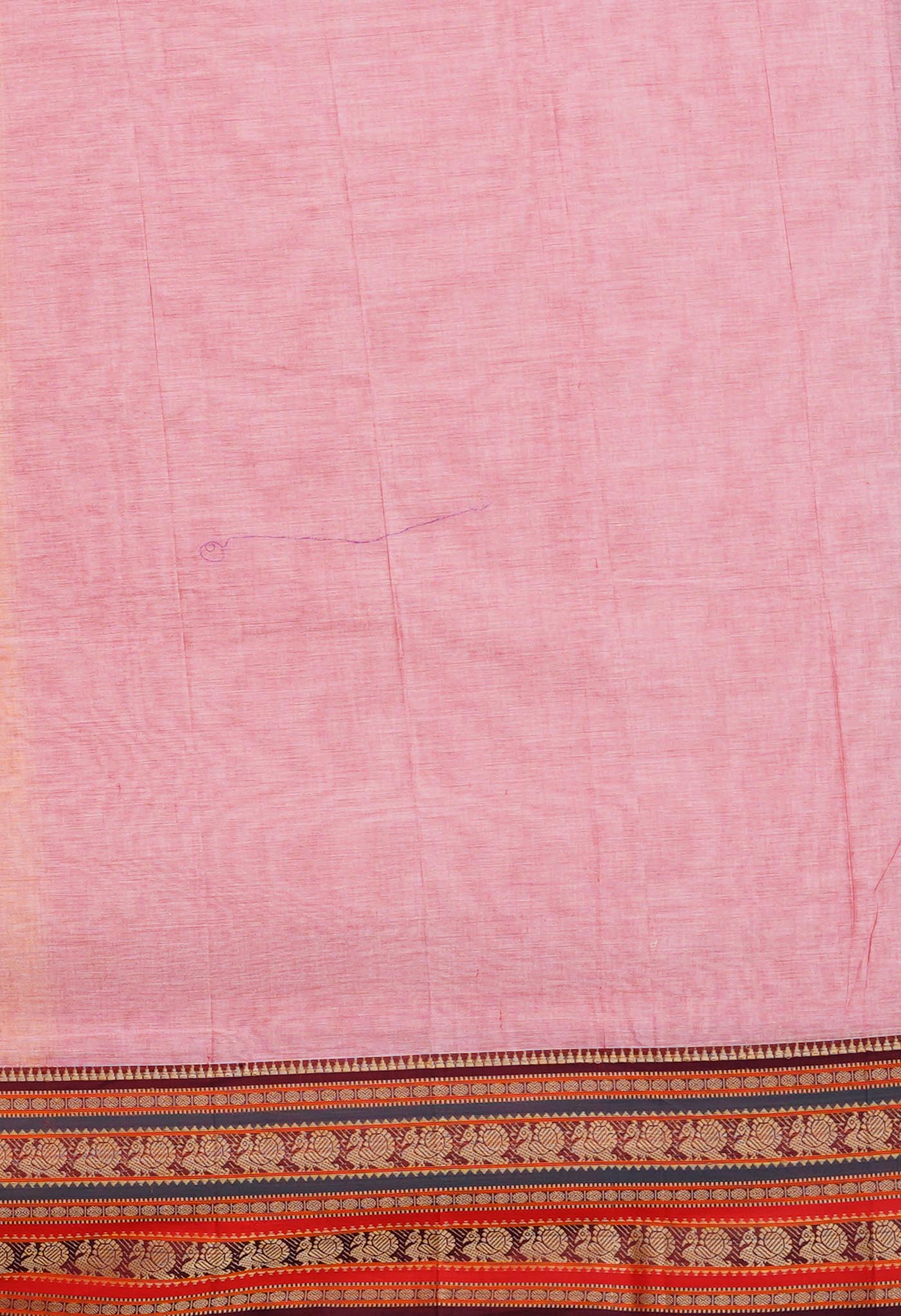 Pink Pure Handloom Narayani Cotton Saree