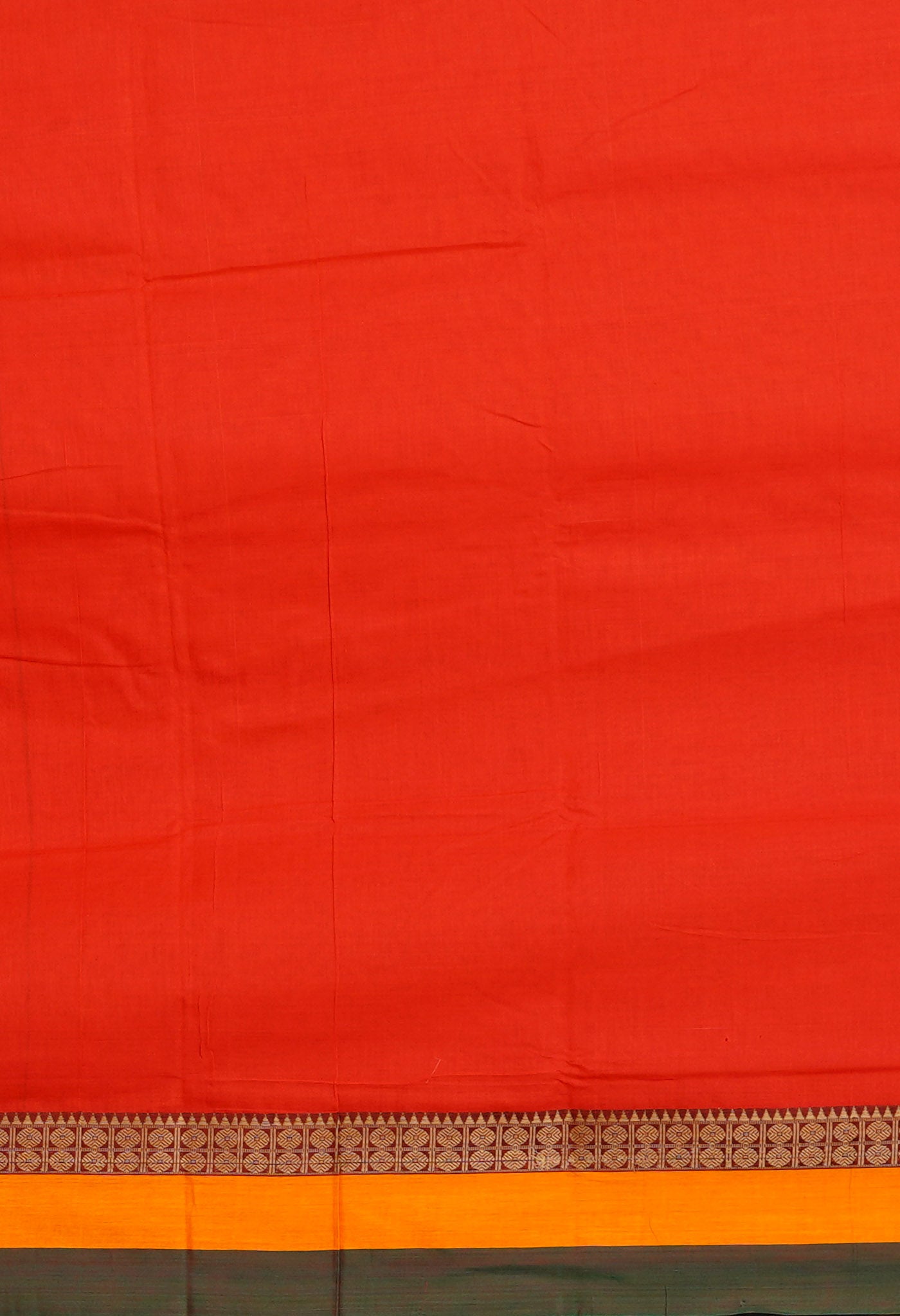 Red Pure Handloom Narayani Cotton Saree-UNM79503