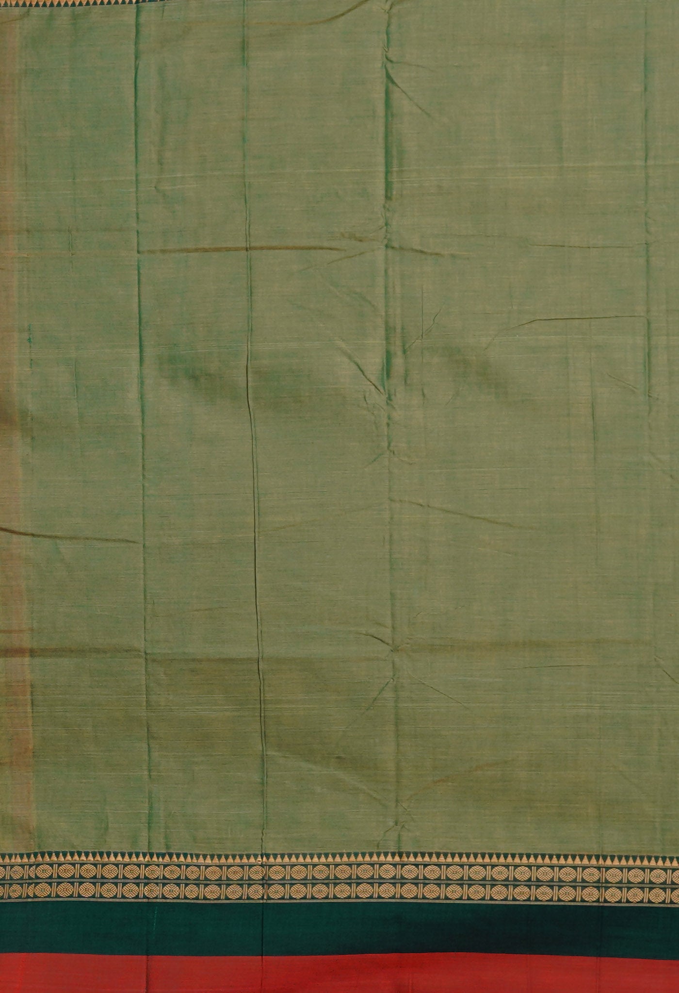 Green Pure Handloom Narayani Cotton Saree-UNM79504