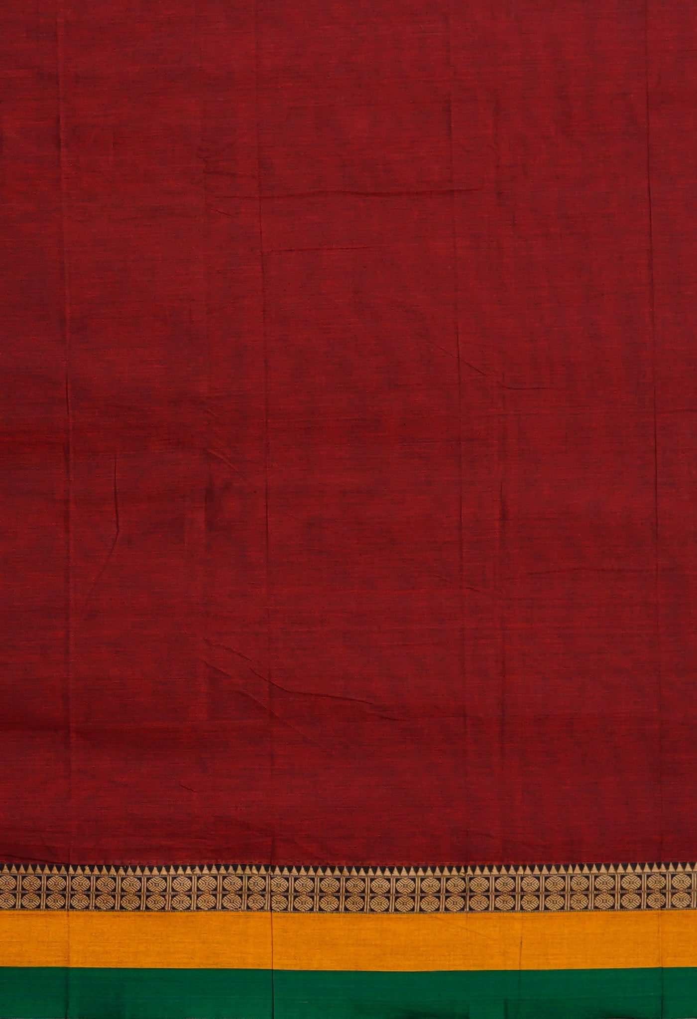 Maroon Pure Handloom Narayani Cotton Saree