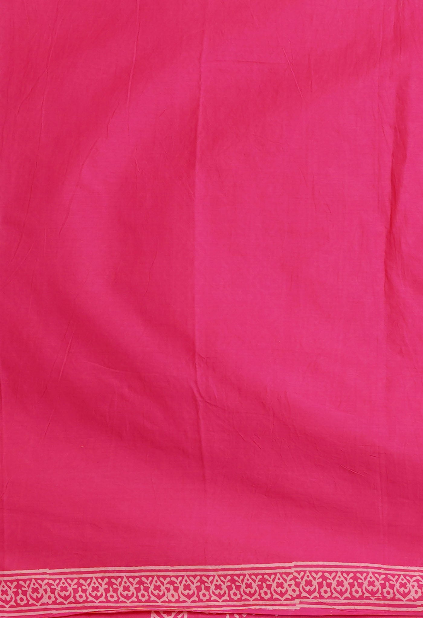 Pink Pure Hand Block Printed Soft Cotton Saree-UNM79562