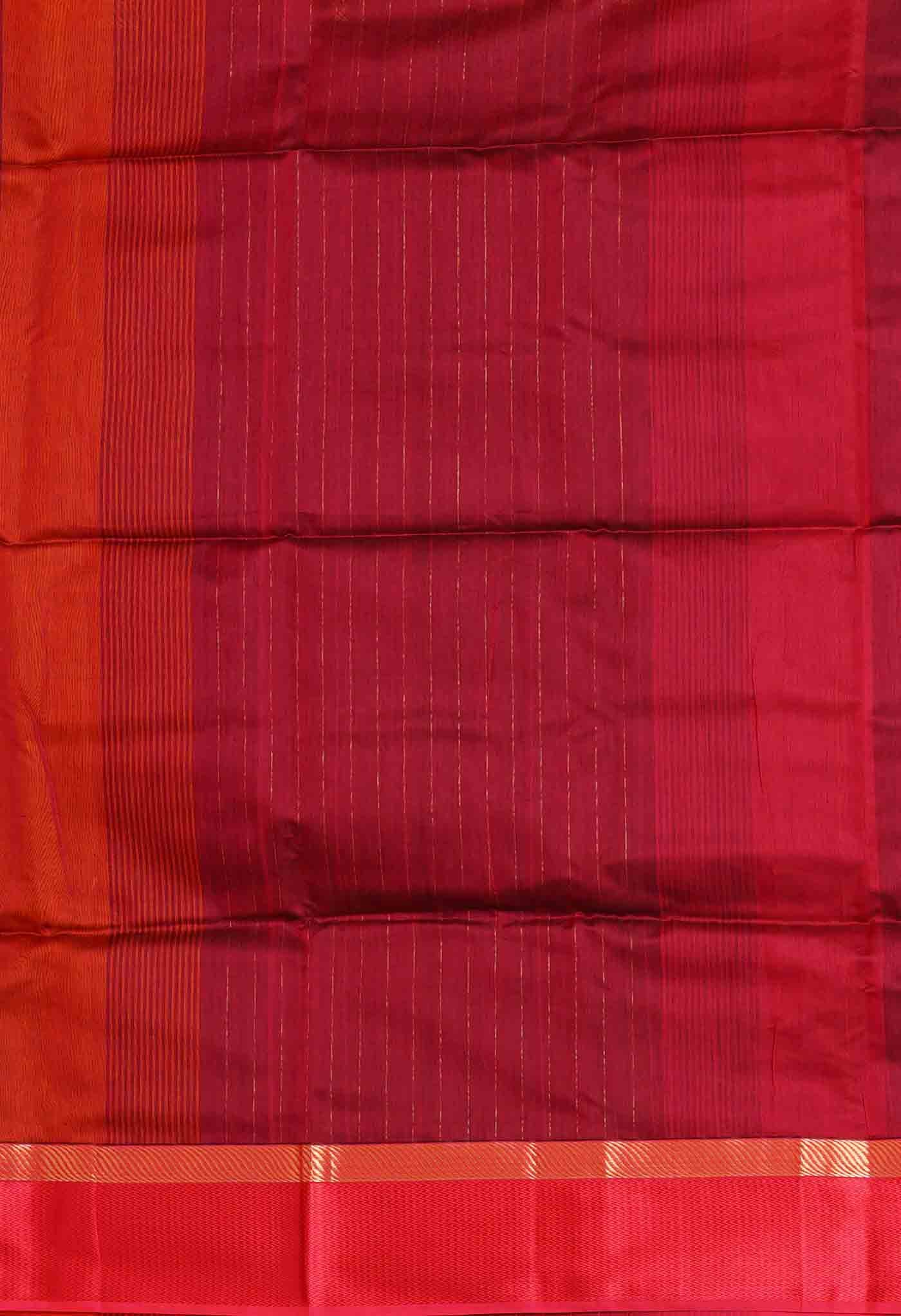 Black Pure Handloom Maheshwari Sico Saree-UNM79998