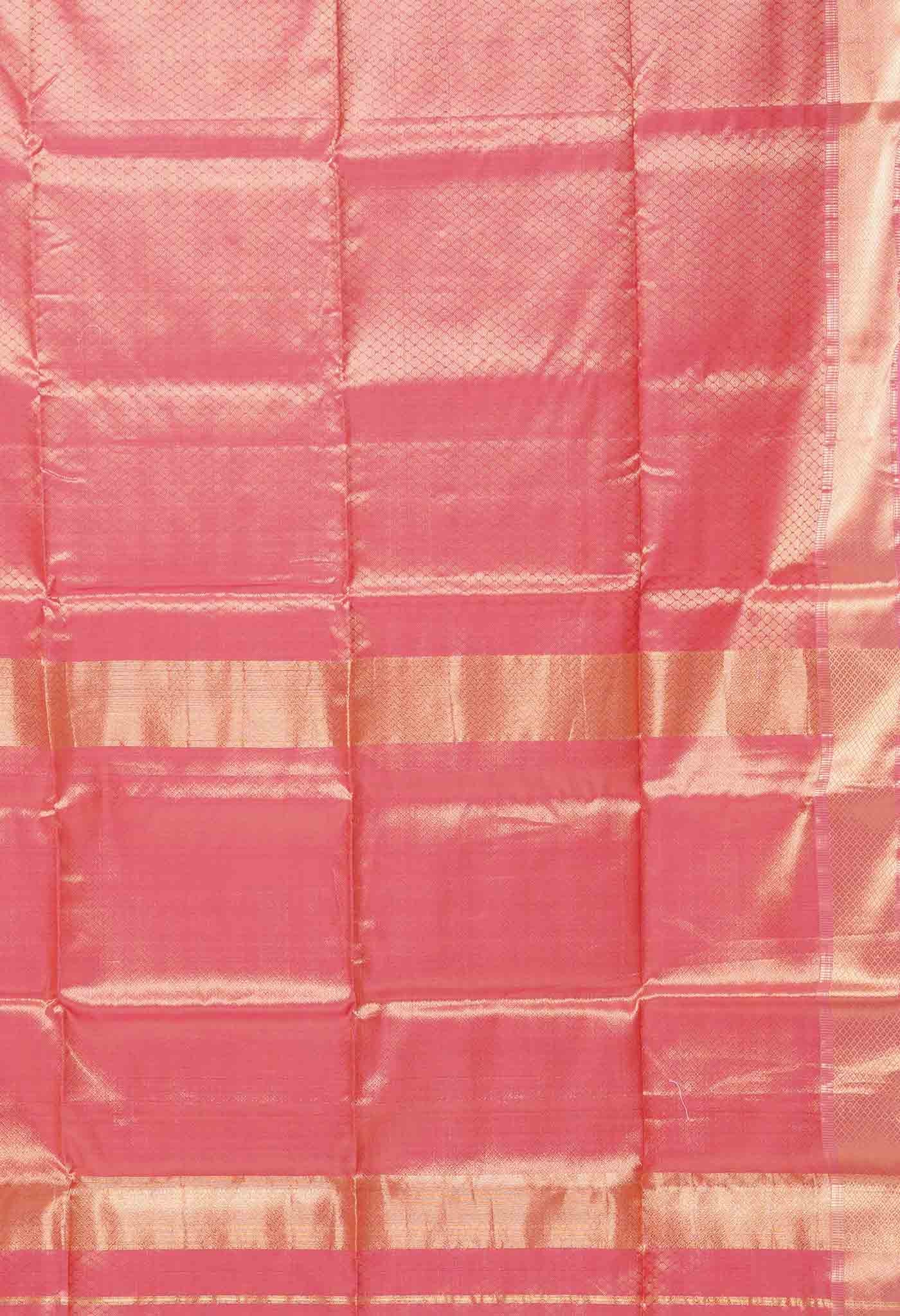 Pink Pure Handloom Maheshwari Sico Saree-UNM79999