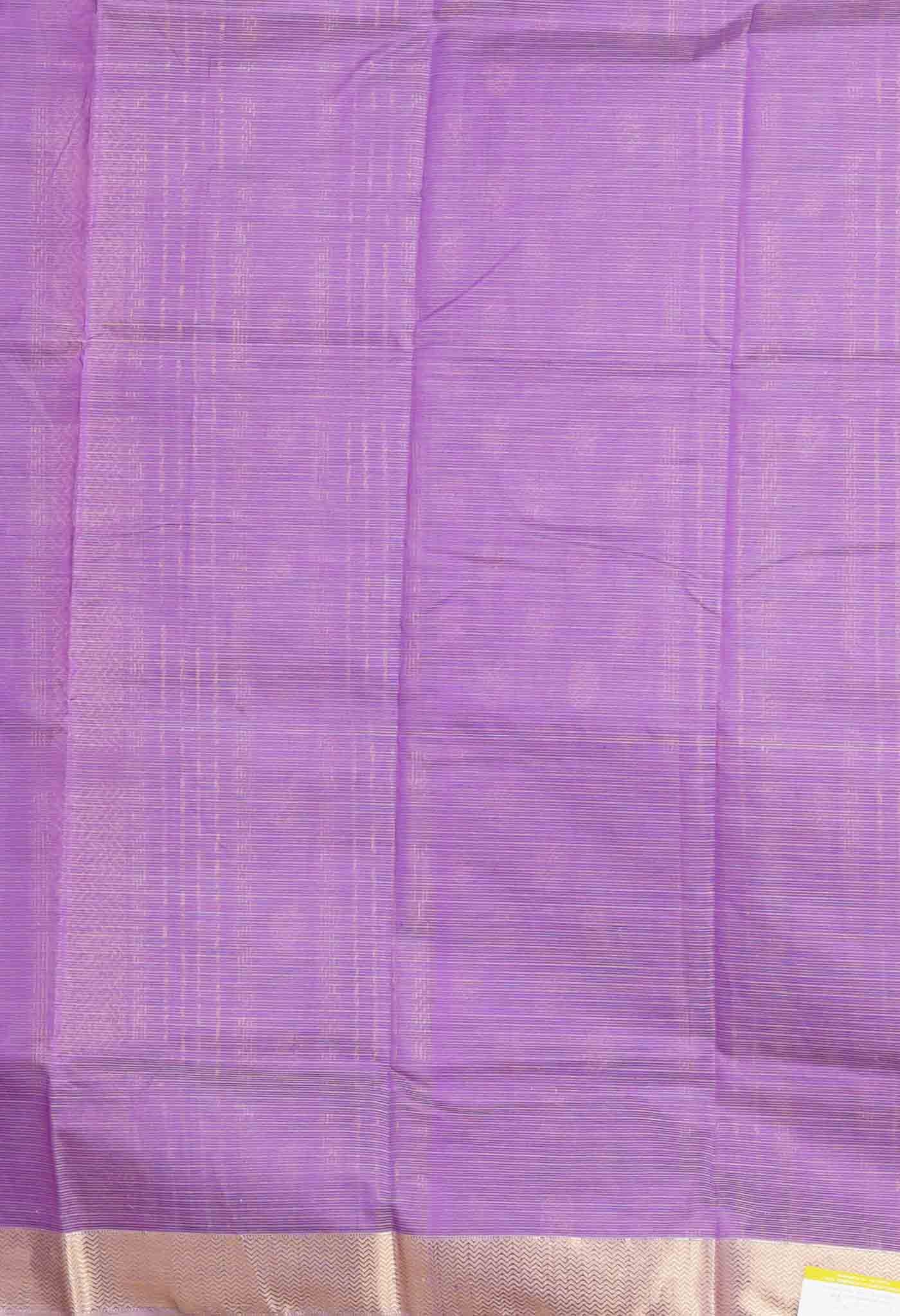 Lavender Pure Handloom Maheshwari Sico Saree-UNM80006