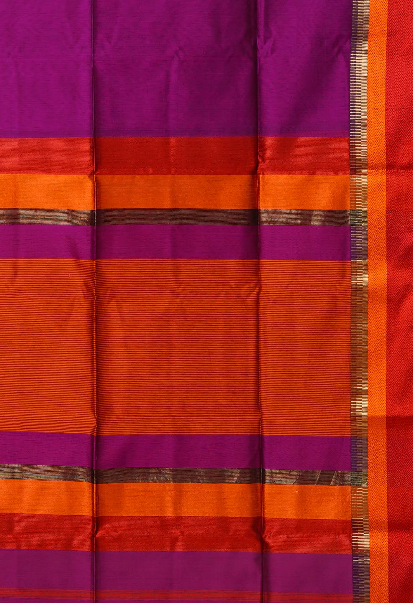 Violet Pure Handloom Maheshwari Sico Saree-UNM80014