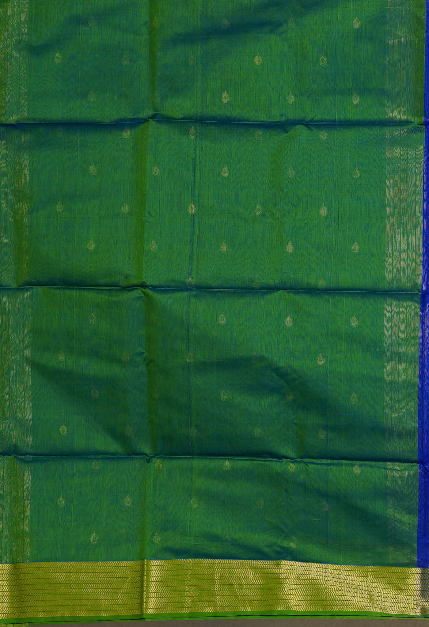 Dark Blue Pure Handloom Maheshwari Sico Saree-UNM80023