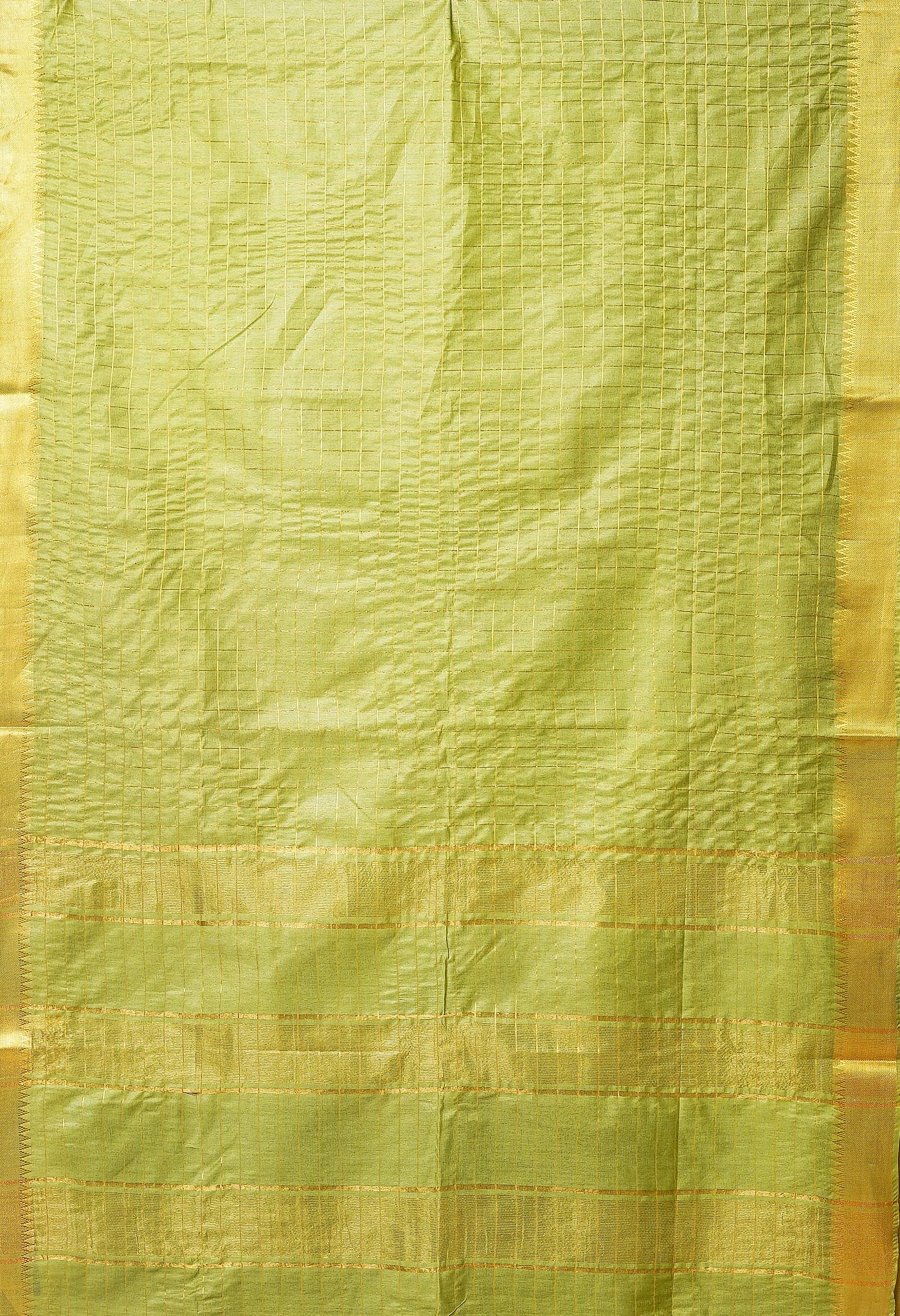 Green Chanderi Sico Saree-UNM80070