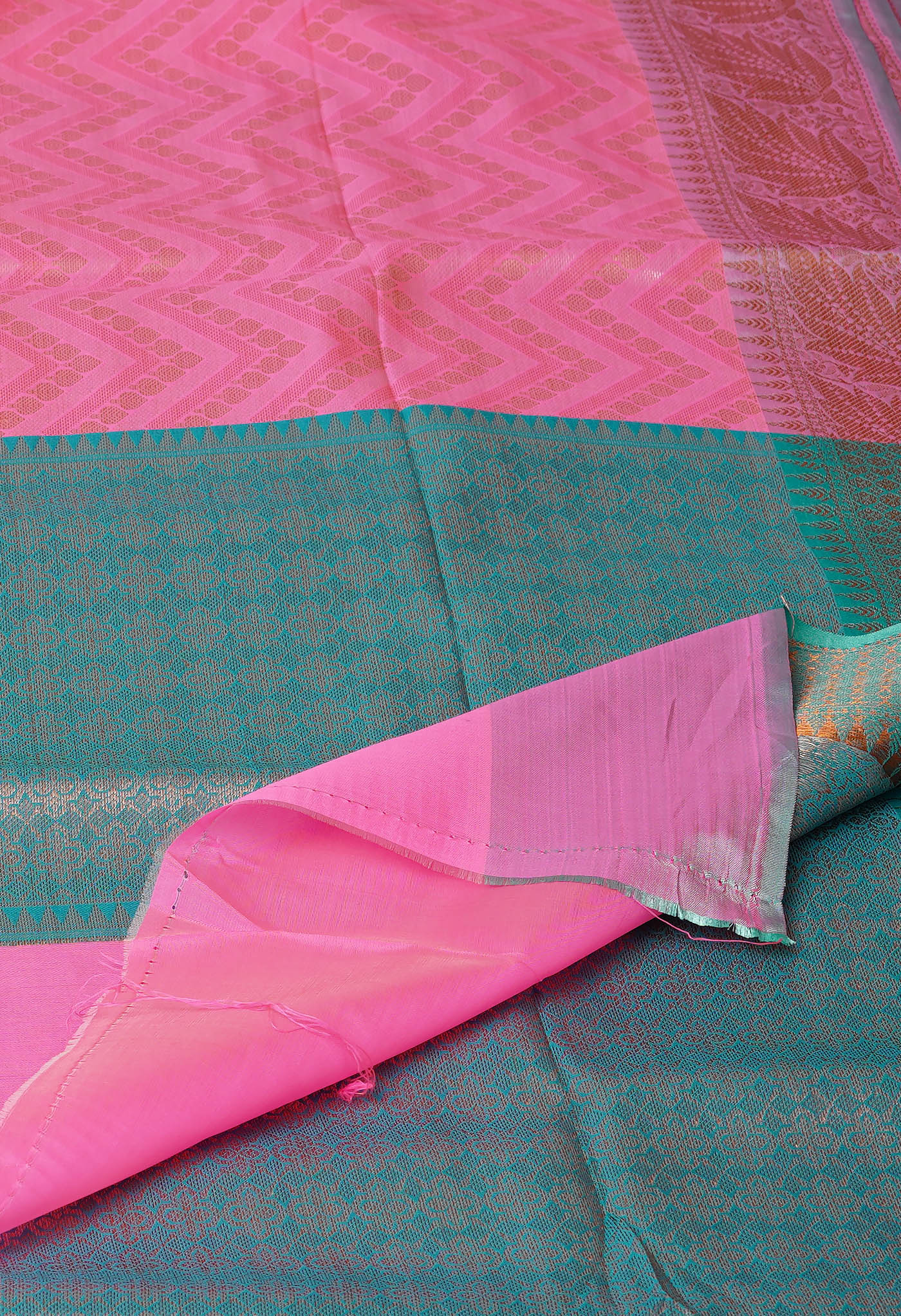 Pink Banarasi Tissue Saree-UNM80080