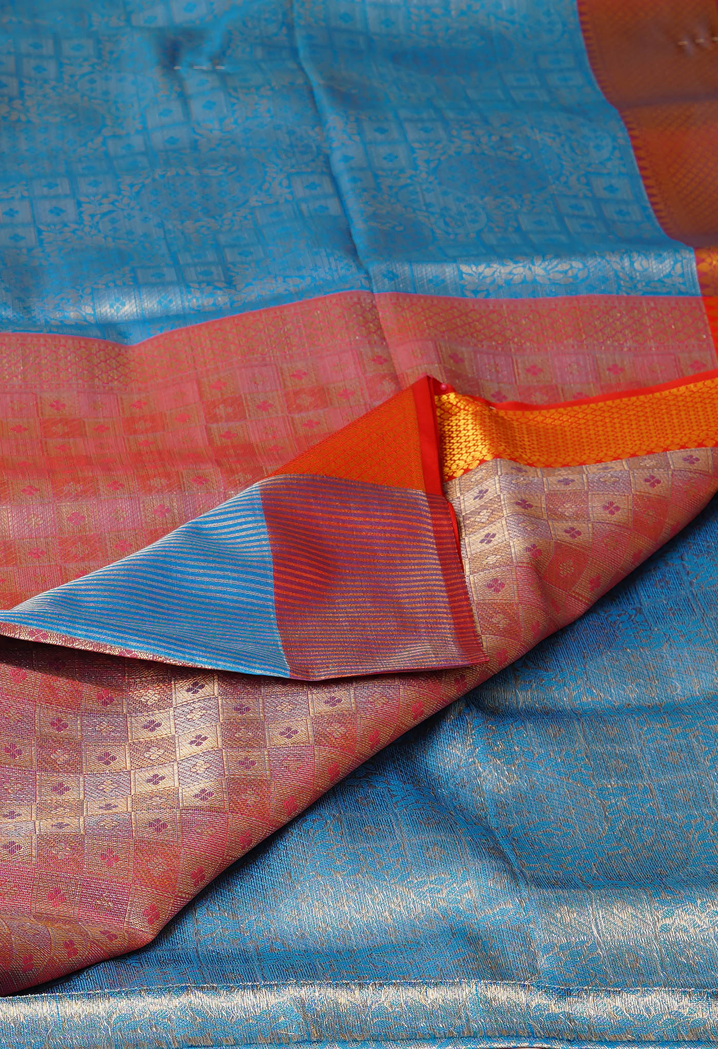 Blue Banarasi Tissue Saree-UNM80086