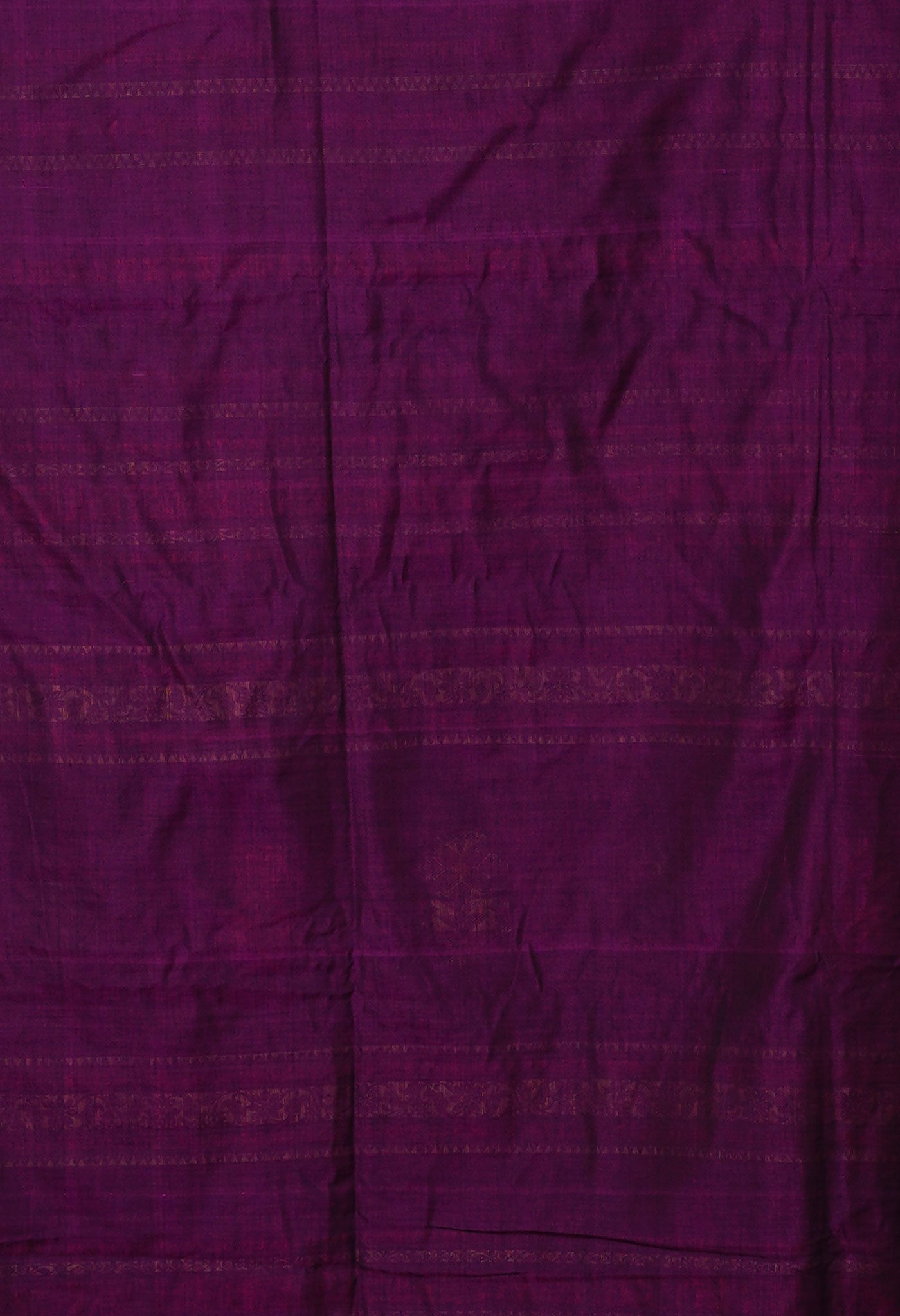 Purple Pure Handloom Nagaland Cotton Silk Saree-UNM80179