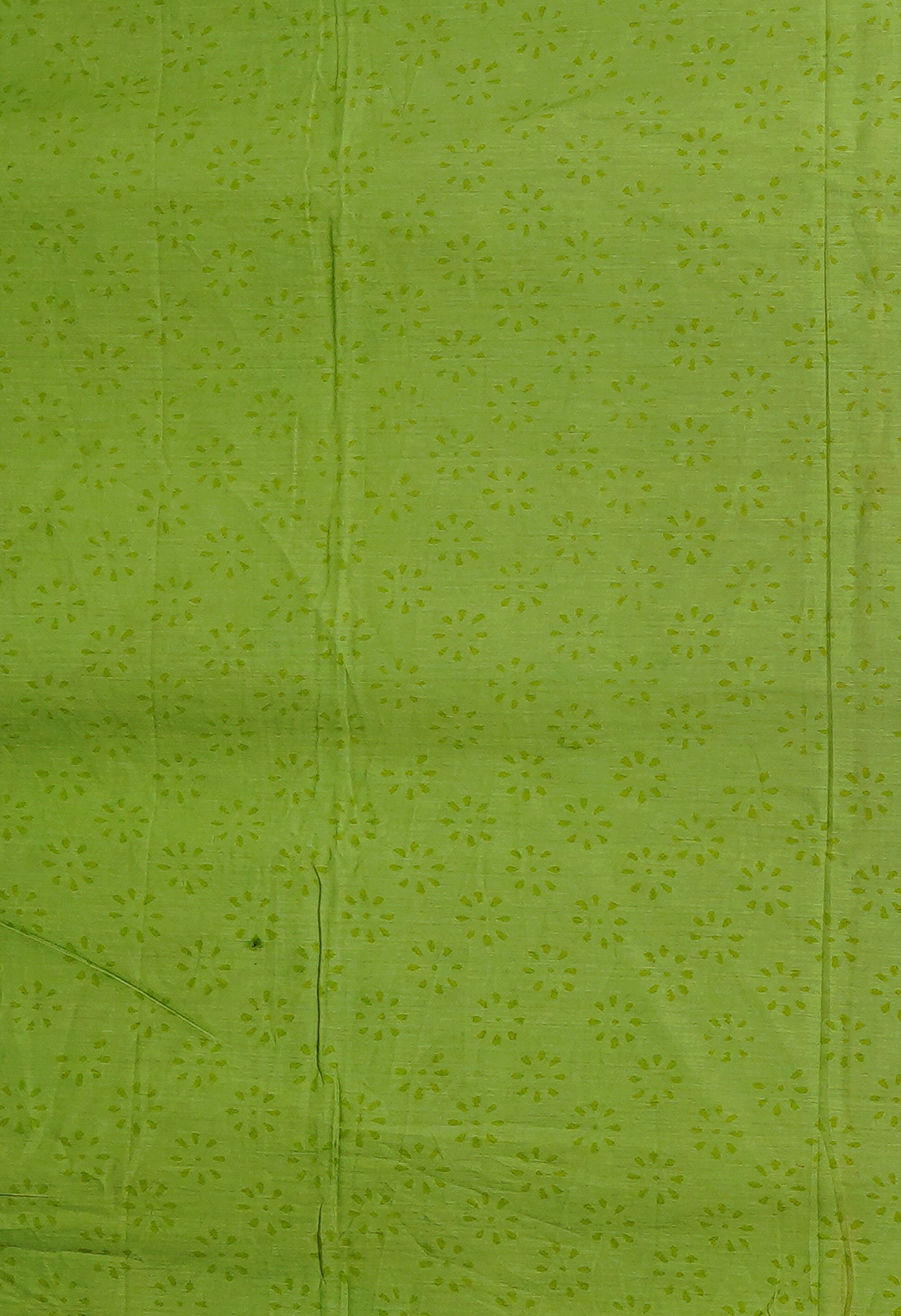 Green Pure Hand Block Printed Soft Cotton Saree-UNM80453