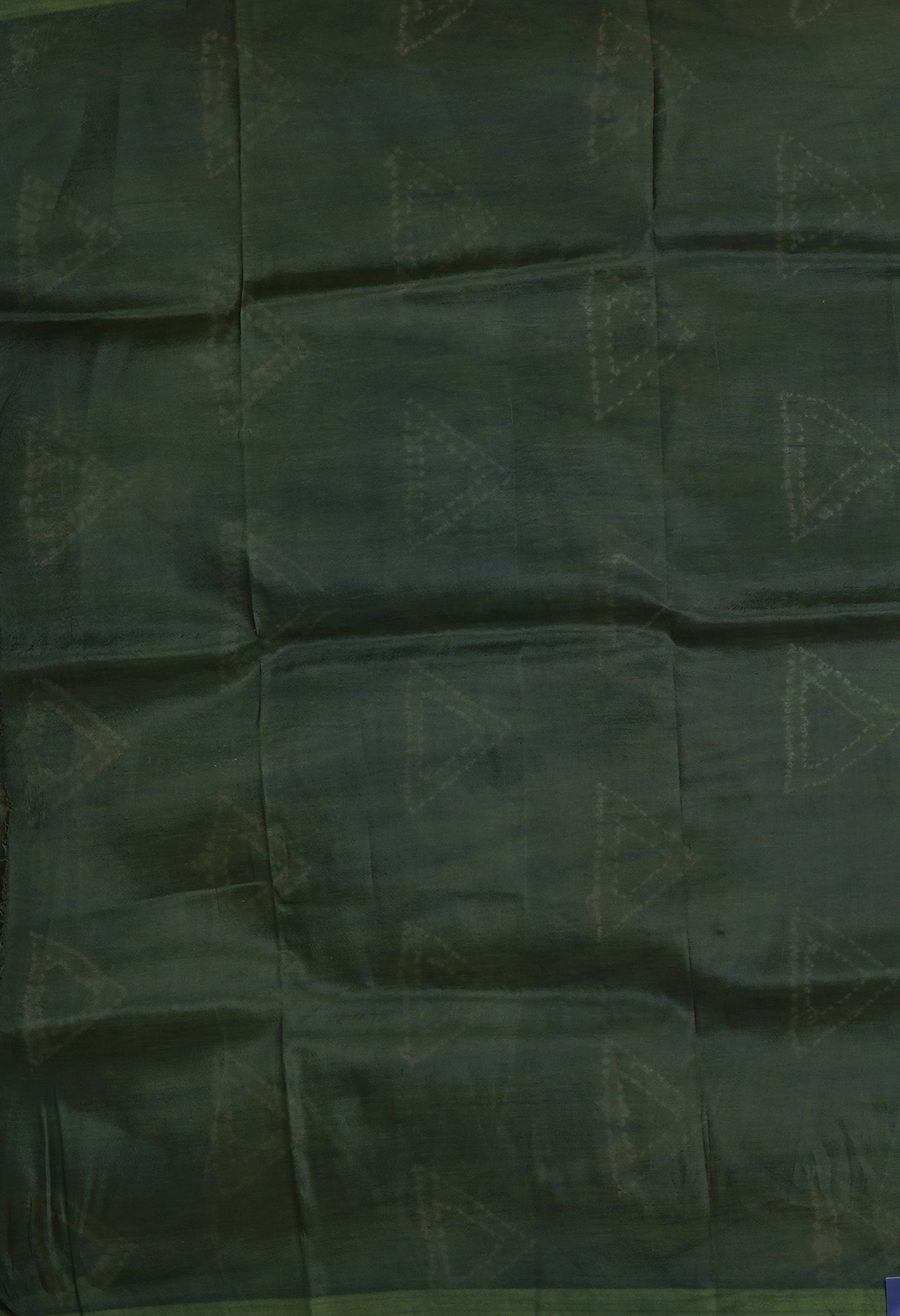 Yellow-Dark Green Pure  Tie And Dye Shibori Printed Soft Silk Saree-UNM80460