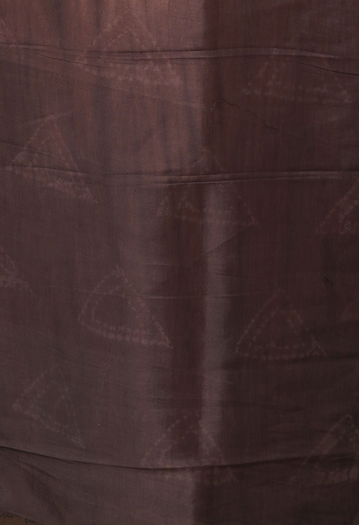 Coral Pink-Brown Pure  Tie And Dye Shibori Printed Soft Silk Saree-UNM80466