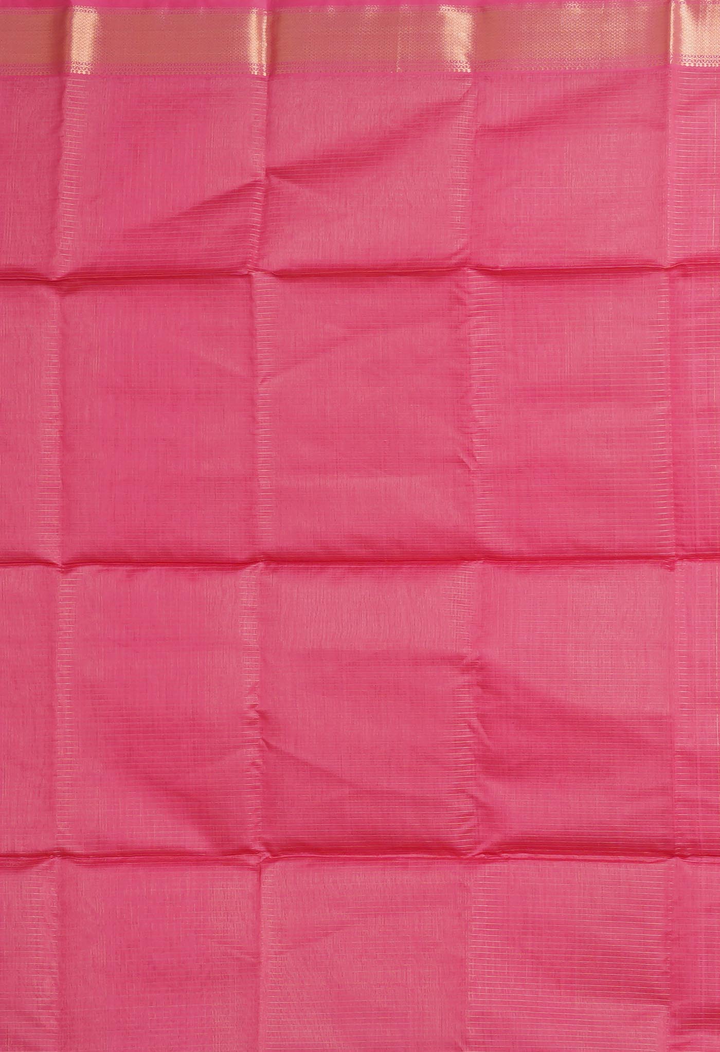 Pink Pure Handloom Maheshwari With Checks Weaving Sico Saree-UNM80520