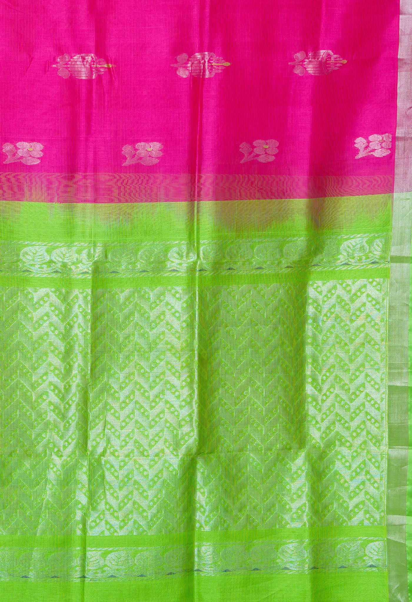 Pink Pure Handloom Assam Sico Saree-UNM80651