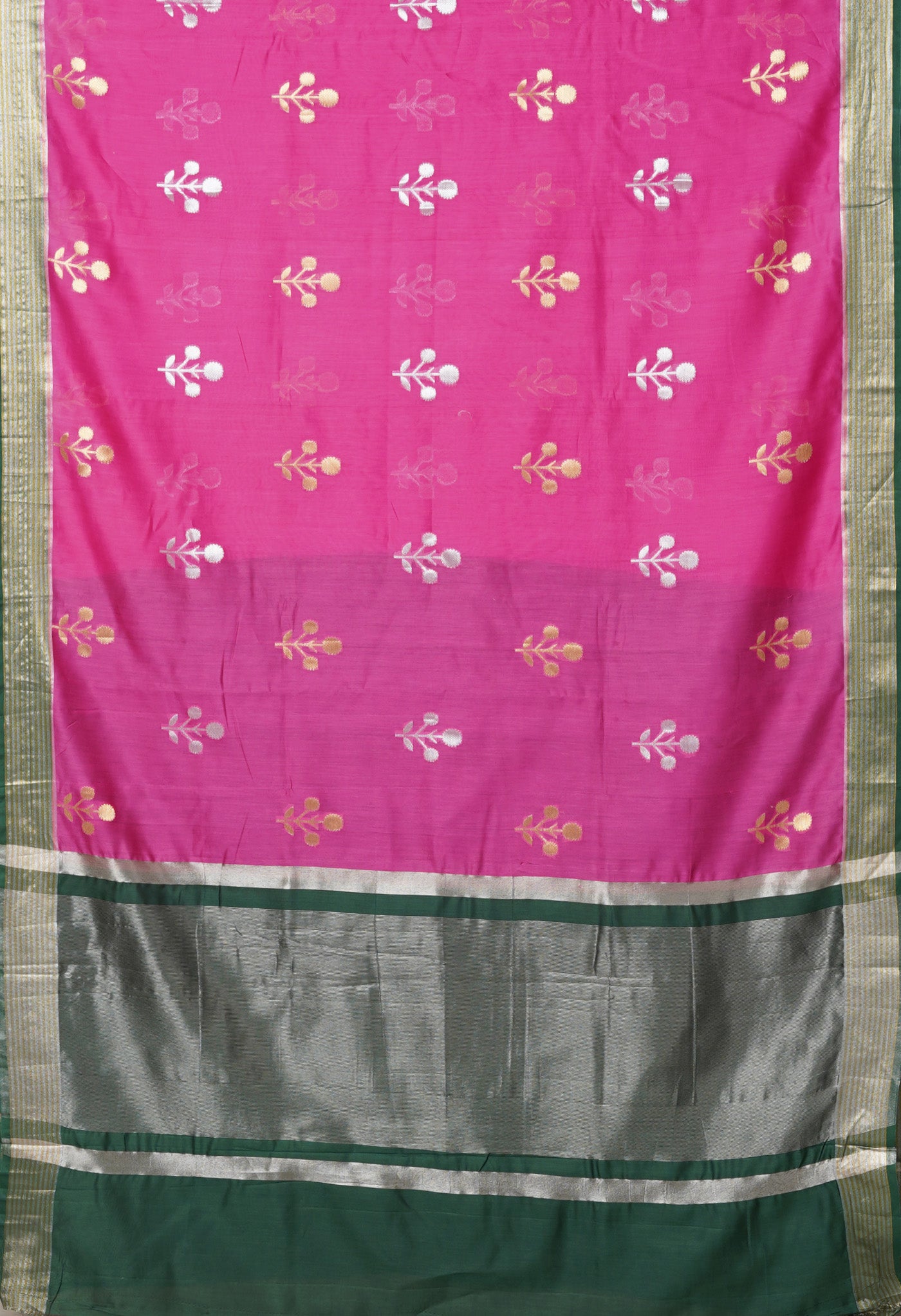 Pink Pure Handloom Chanderi Uppada Sico Saree-UNM80846