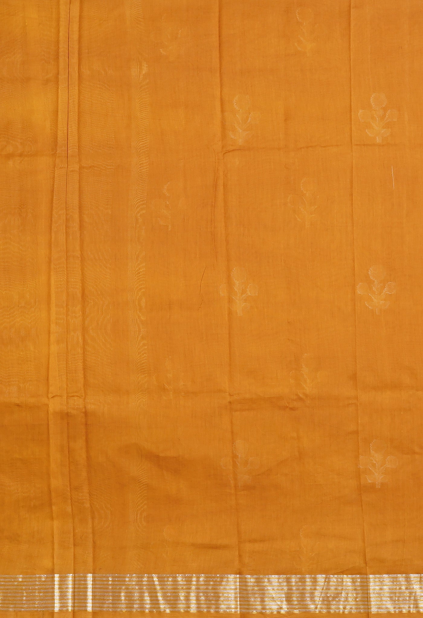 Mustard Yellow Pure Handloom Chanderi Uppada Sico Saree-UNM80847