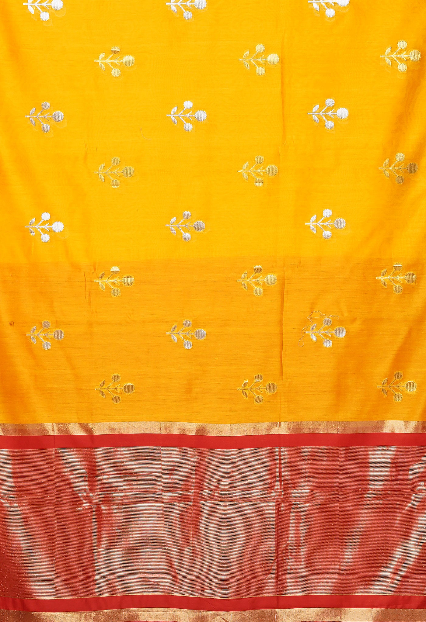 Yellow Pure Handloom Chanderi Uppada Sico Saree-UNM80861