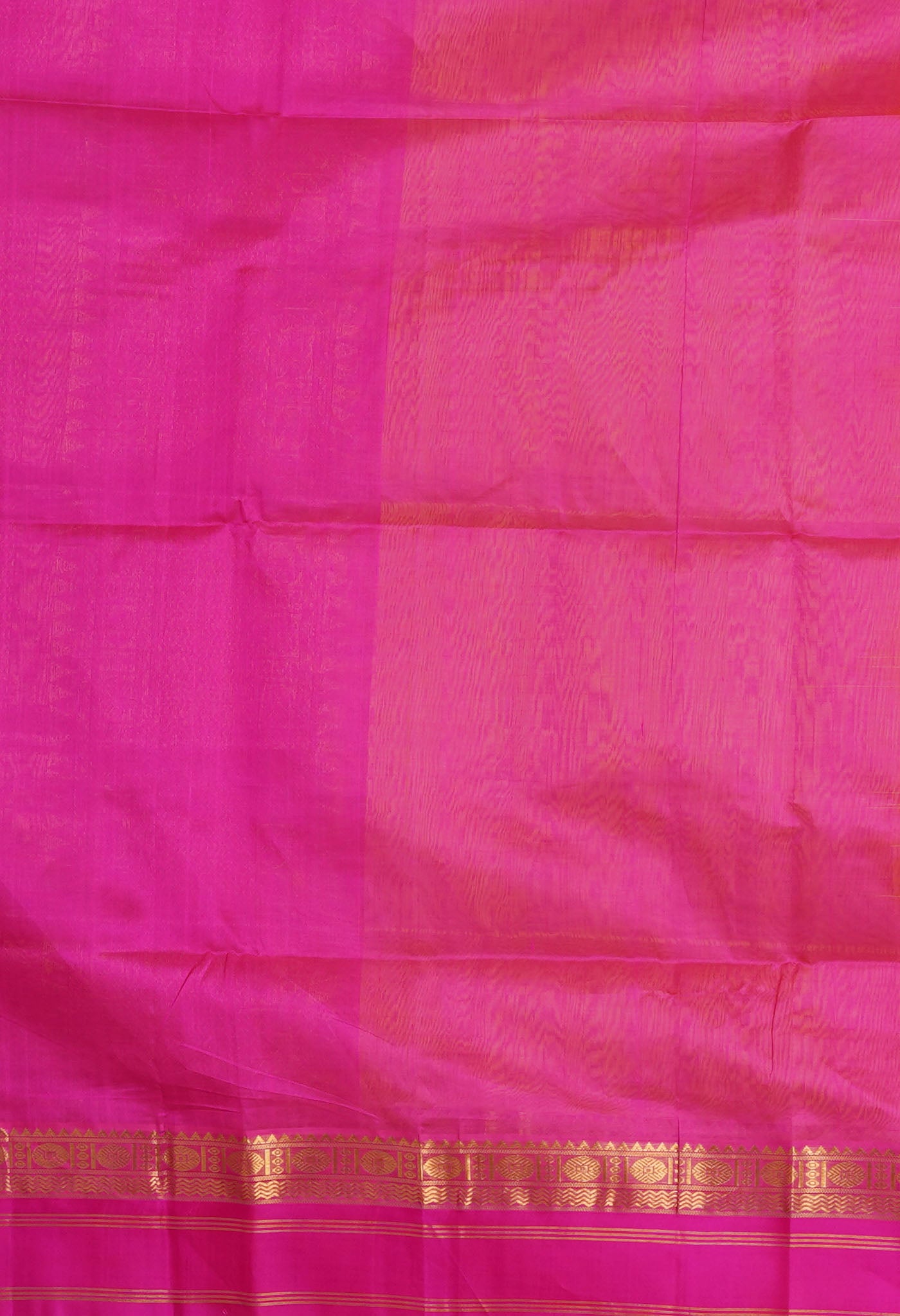 Yellow-Pink Pure Handloom Assam Sico Saree-UNM80876