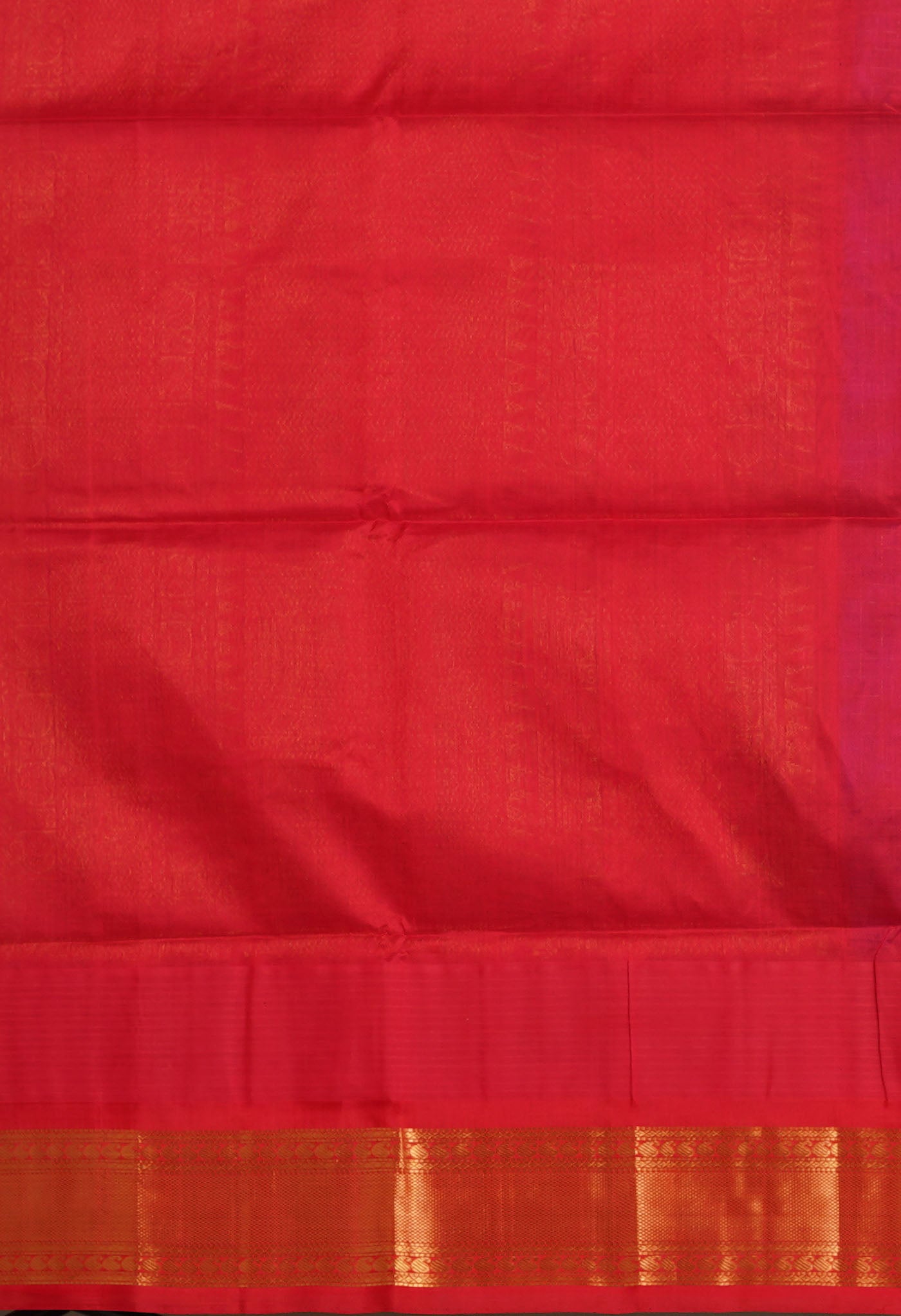 Dark Blue-Red Pure Handloom Assam Sico Saree-UNM80879