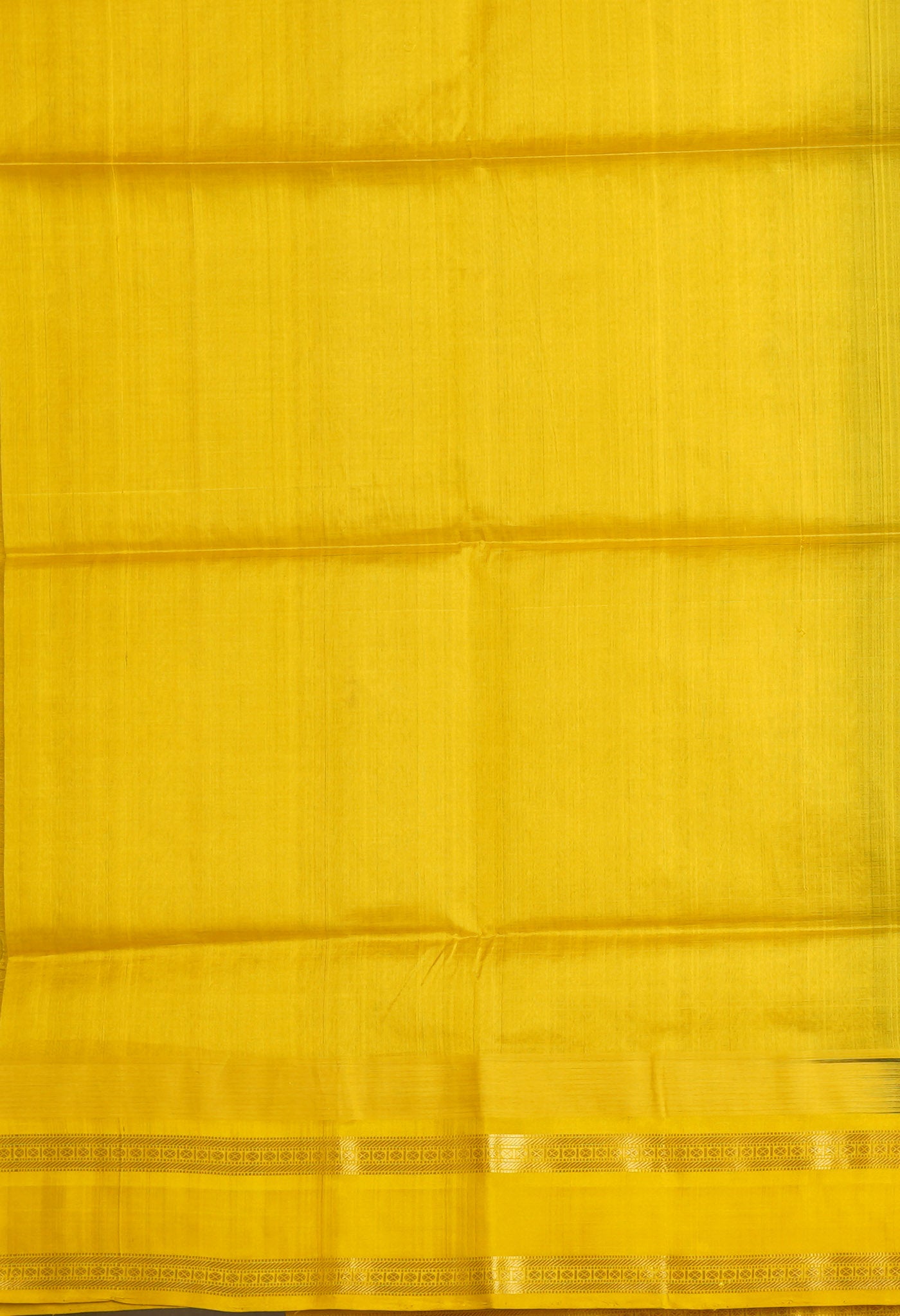 Dark Green-Yellow Pure Handloom Assam Sico Saree-UNM80881