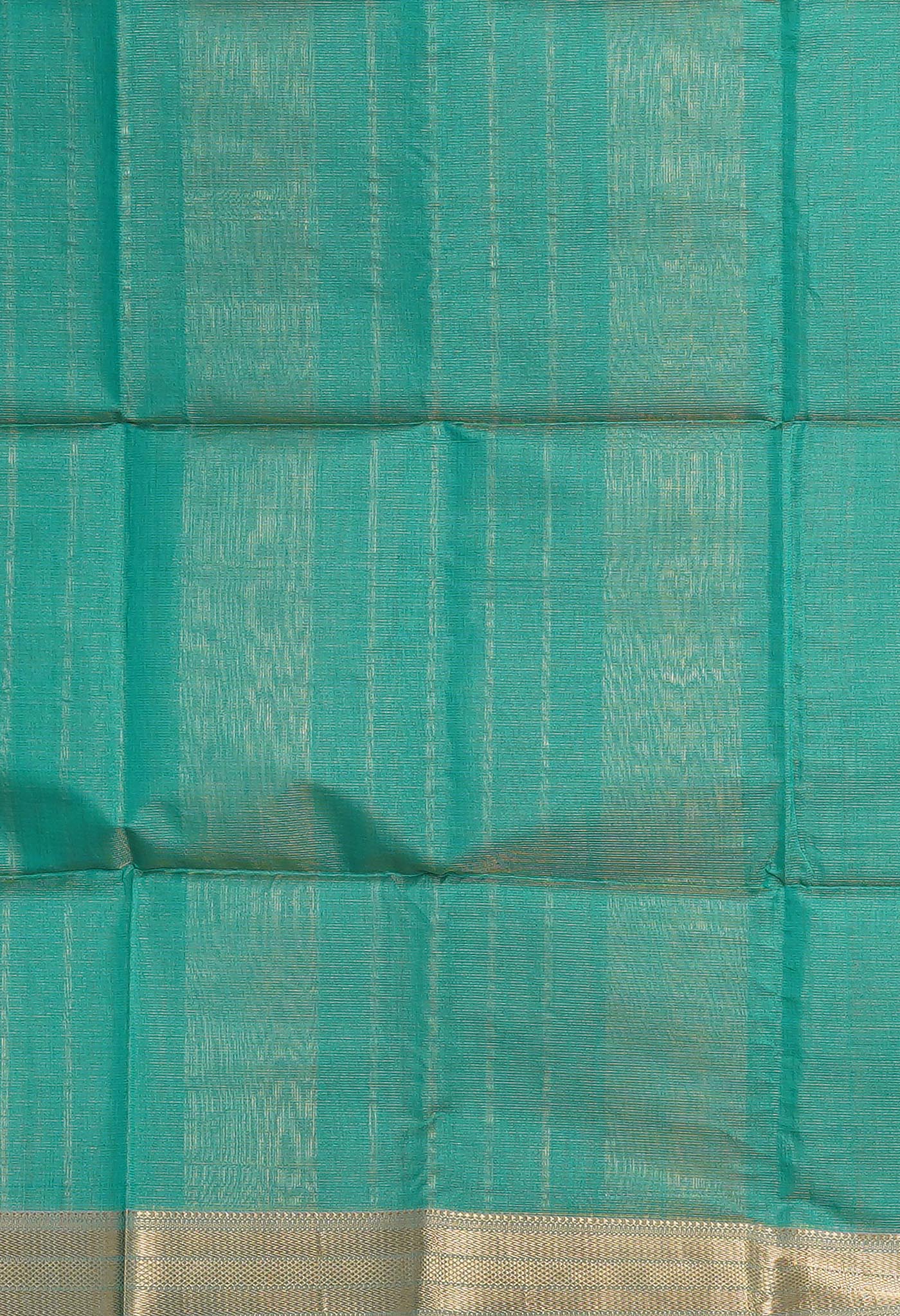 Turquoise Green Pure Handloom Maheshwari Sico Saree-UNM80911