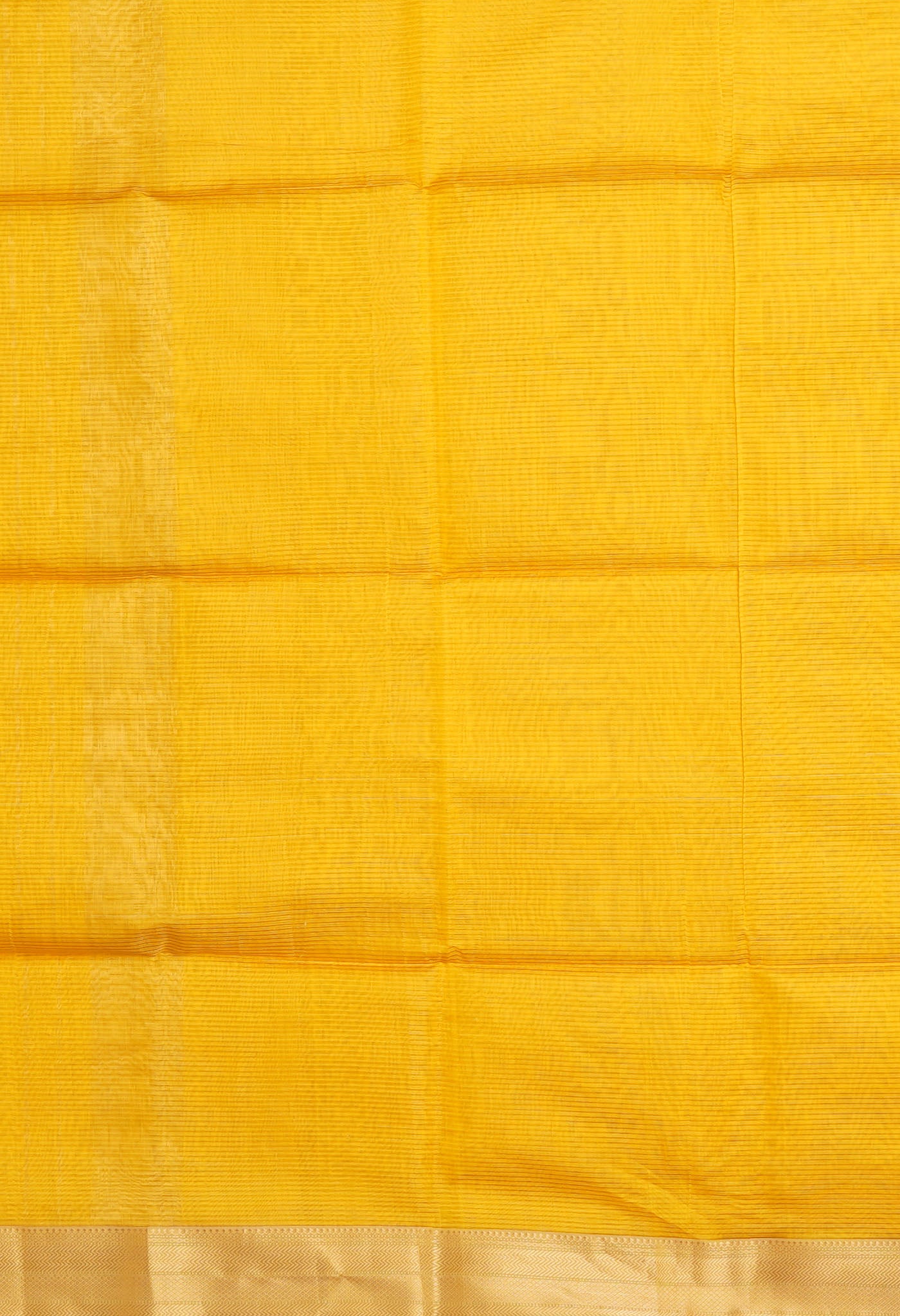 Yellow Pure Handloom Maheshwari Sico Saree-UNM80913