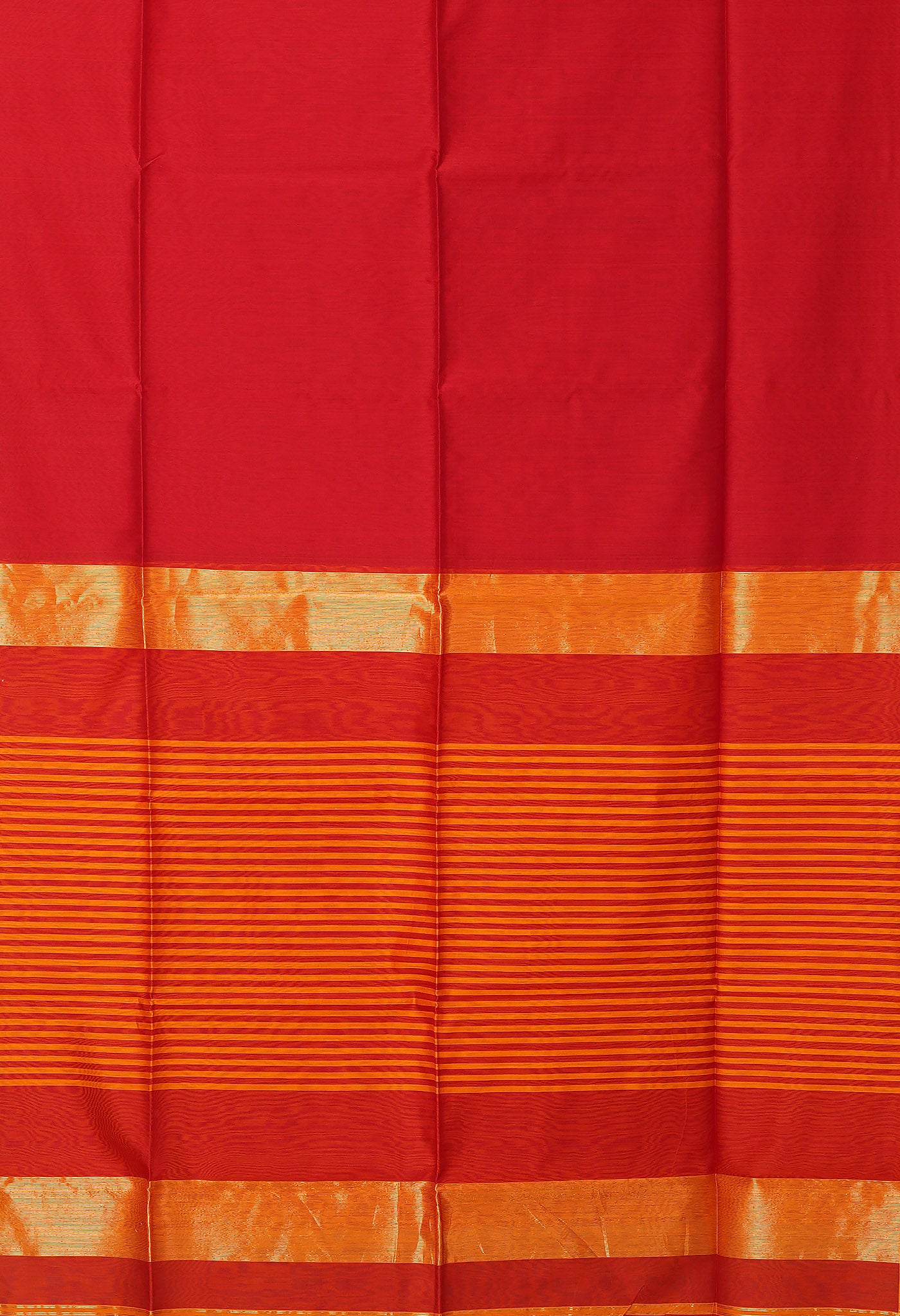 Red-Yellow Pure Handloom Maheshwari Sico Saree-UNM80918