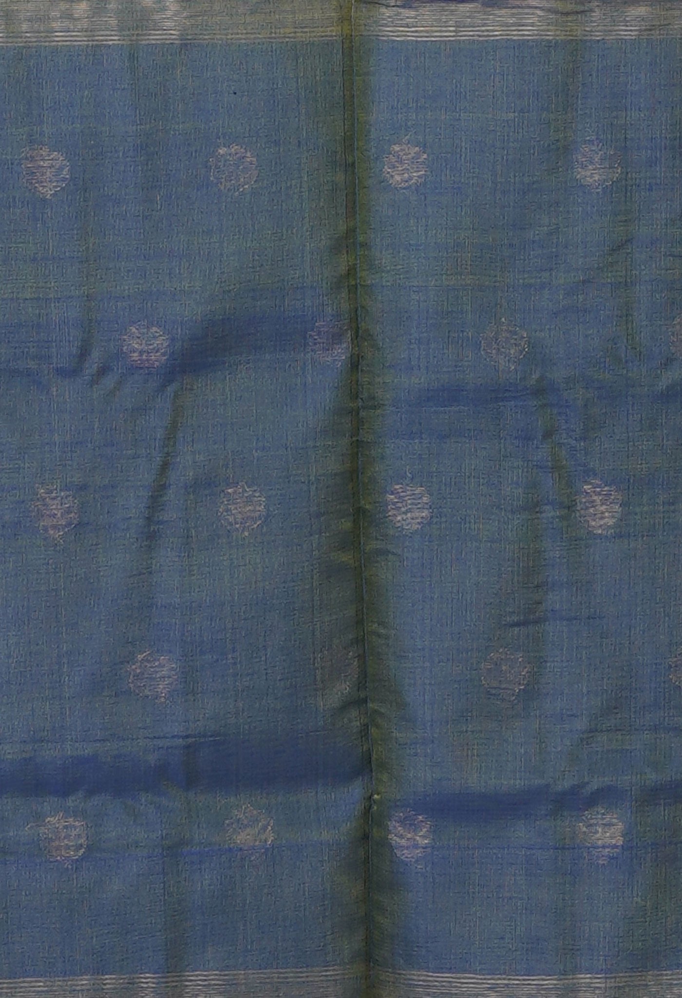 Green-Blue Pure Handloom Maheshwari Sico Saree-UNM80923