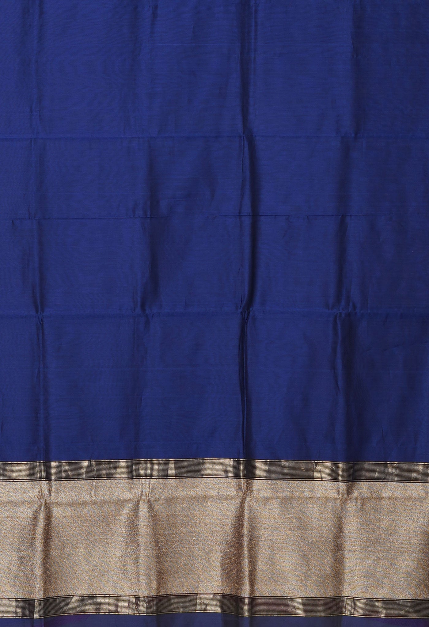 Navy Blue Pure Handloom Maheshwari Sico Saree-UNM81052