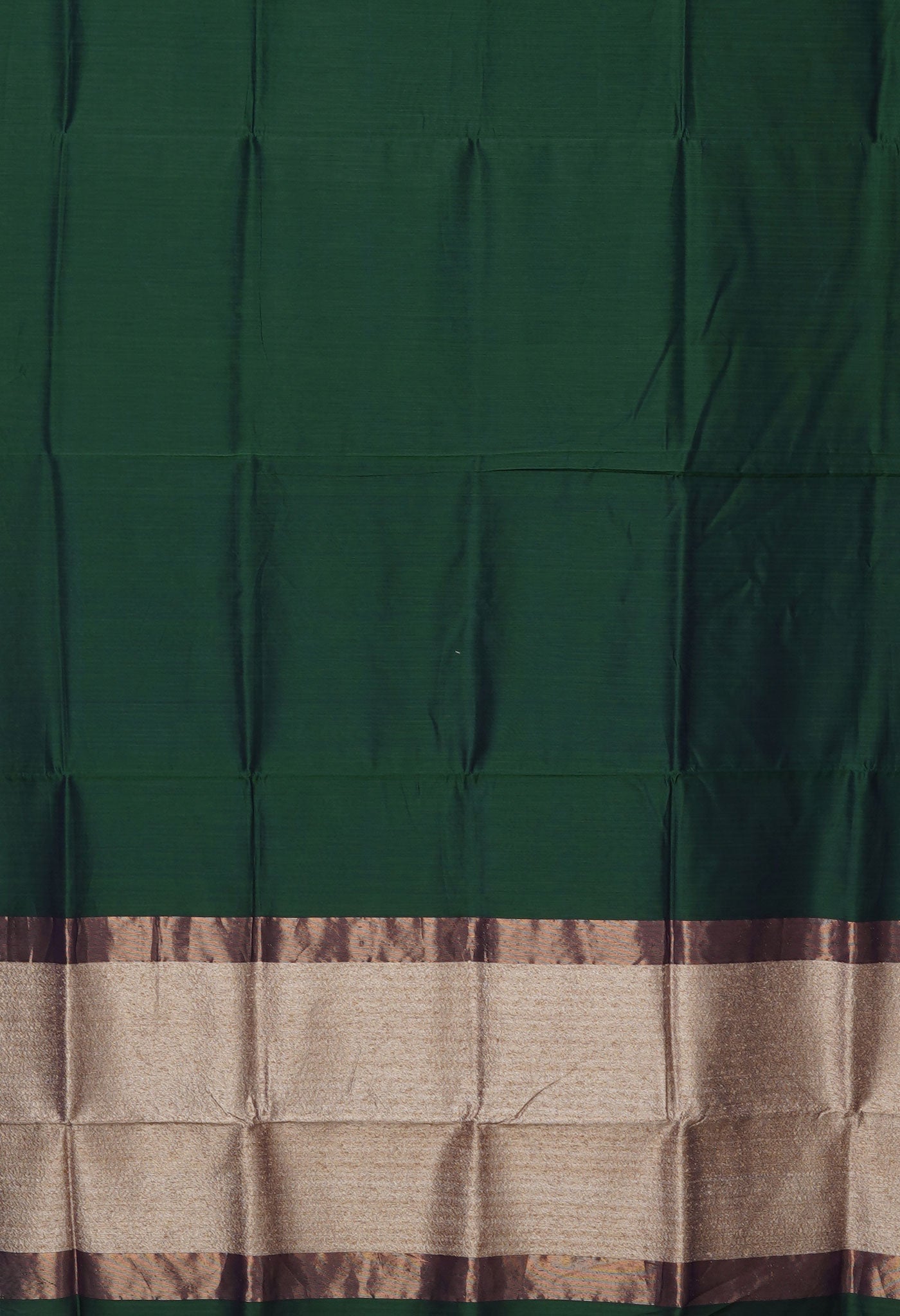 Dark Green Pure Handloom Maheshwari Sico Saree-UNM81053