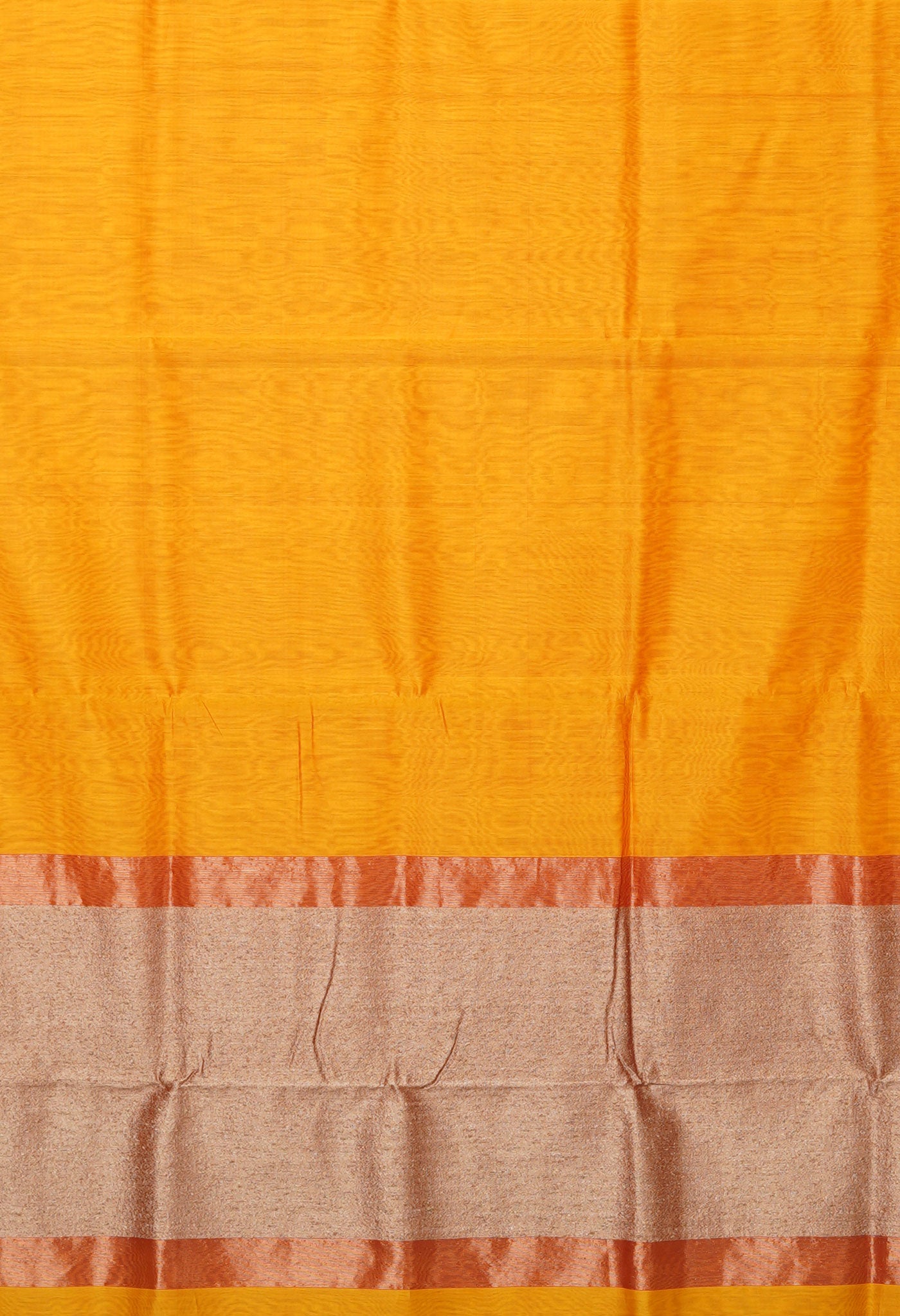 Yellow Pure Handloom Maheshwari Sico Saree-UNM81055