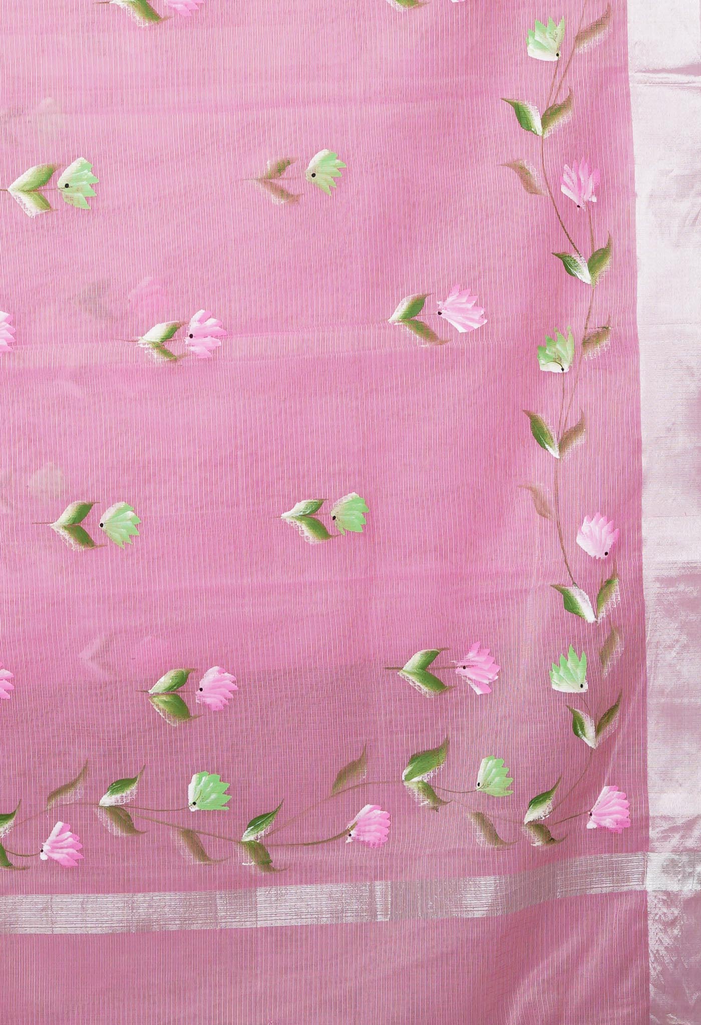 Pink Pure Hand Painted Kota Saree-UNM81117