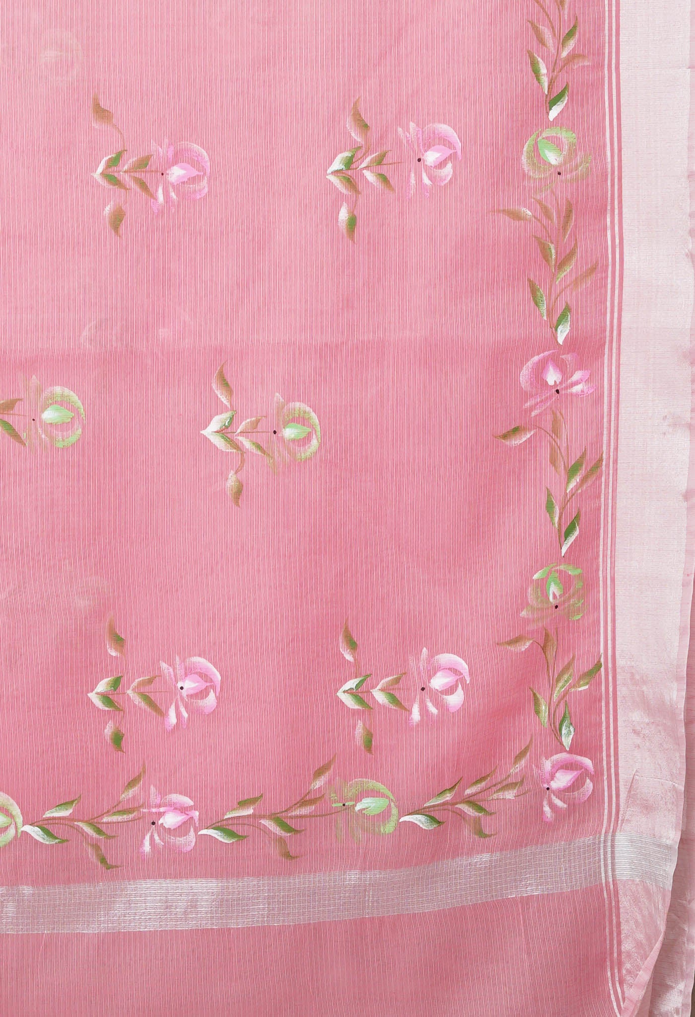 Pink Pure Hand Painted Kota Saree-UNM81119