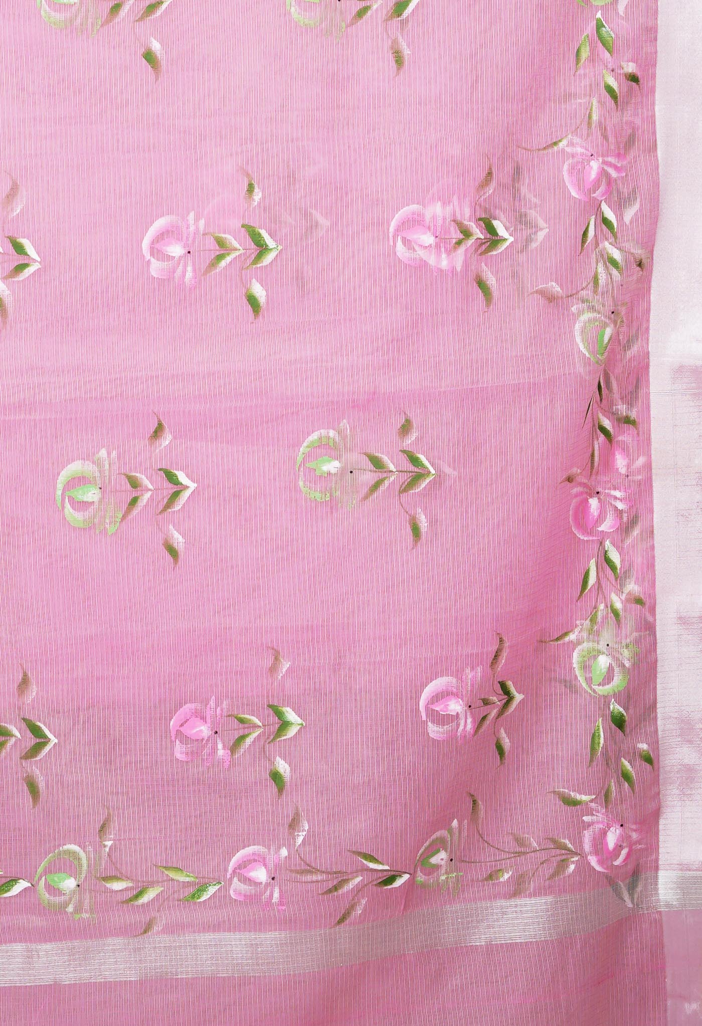 Pink Pure Hand Painted Kota Saree-UNM81164