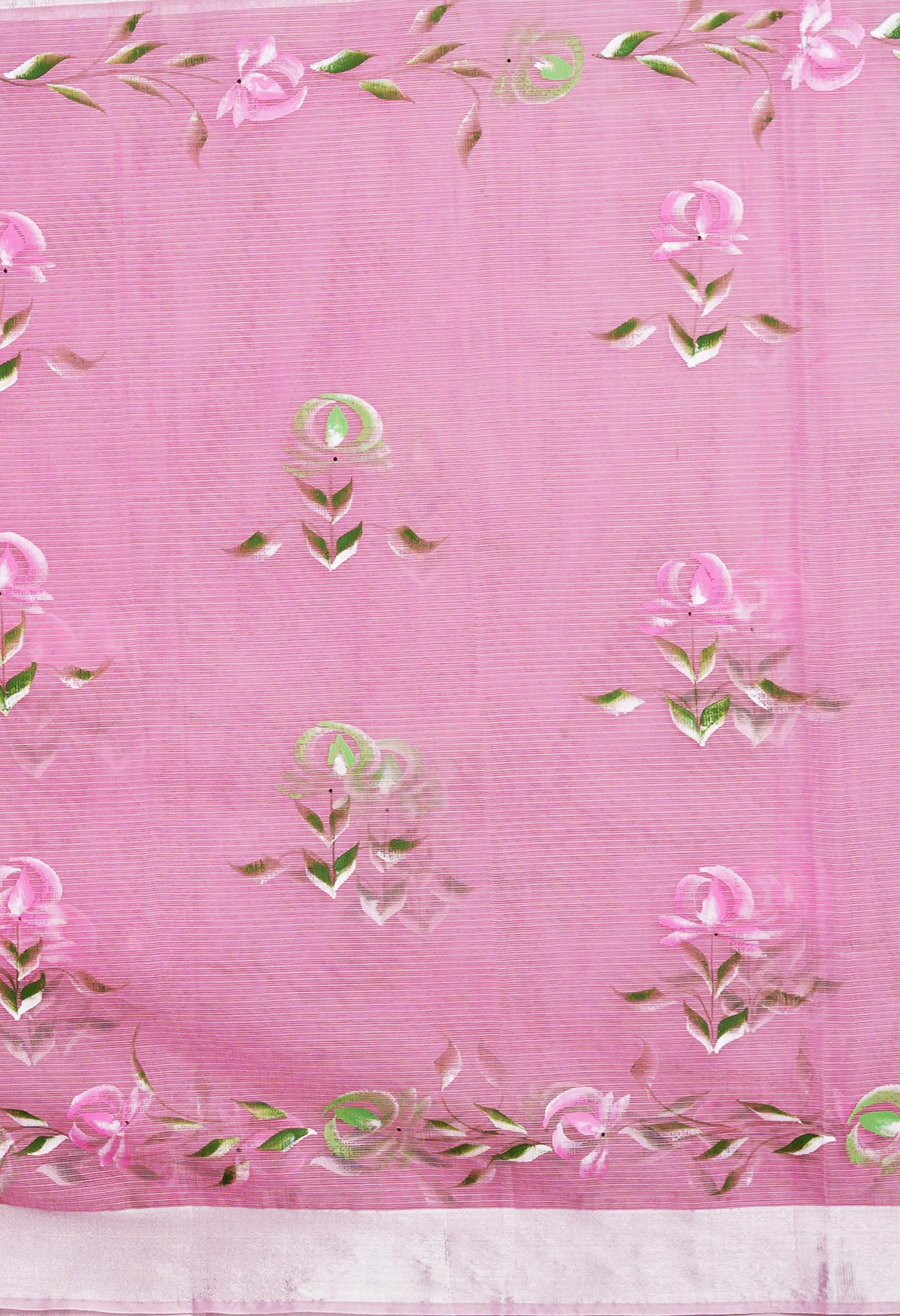 Pink Pure Hand Painted Kota Saree-UNM81164