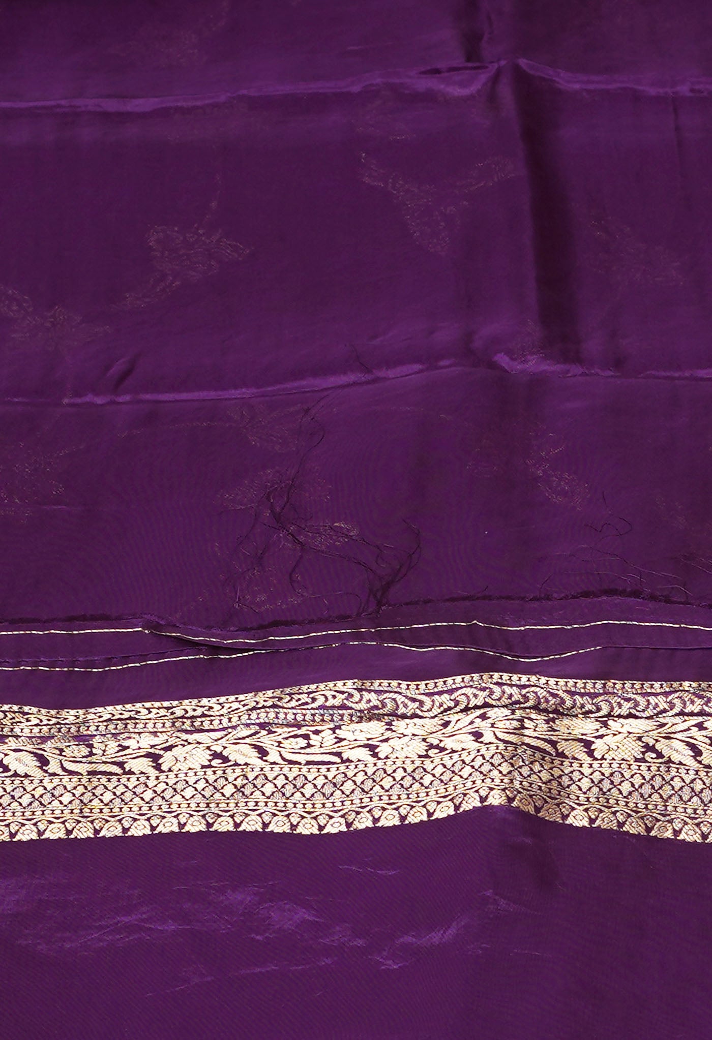 Violet Pure  Banarasi Soft Silk Saree-UNM81323