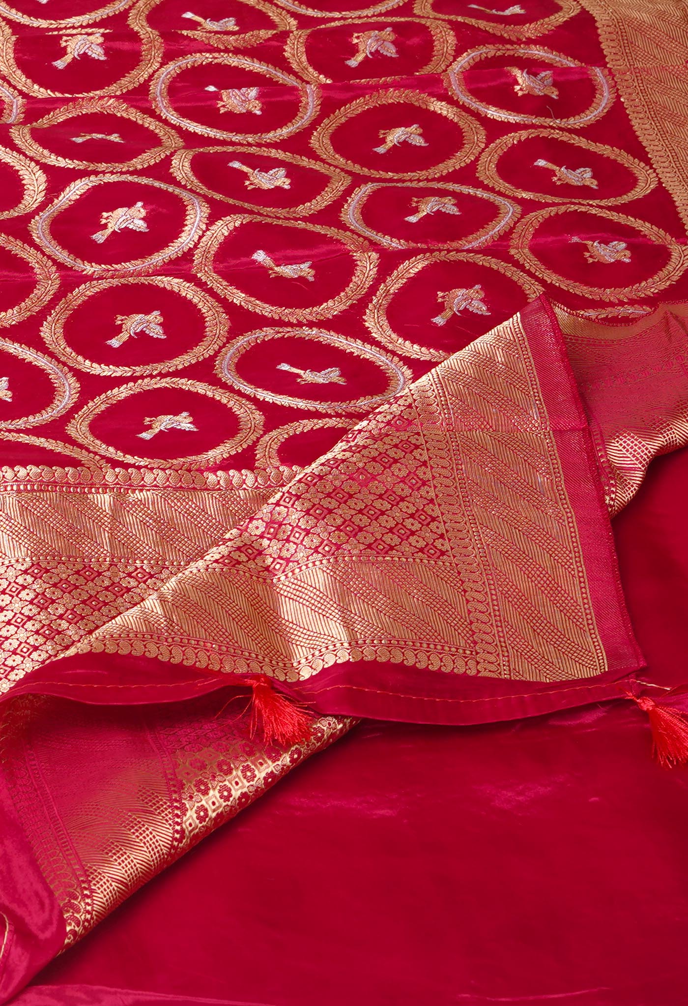 Pink Pure  Banarasi Soft Silk Saree-UNM81330