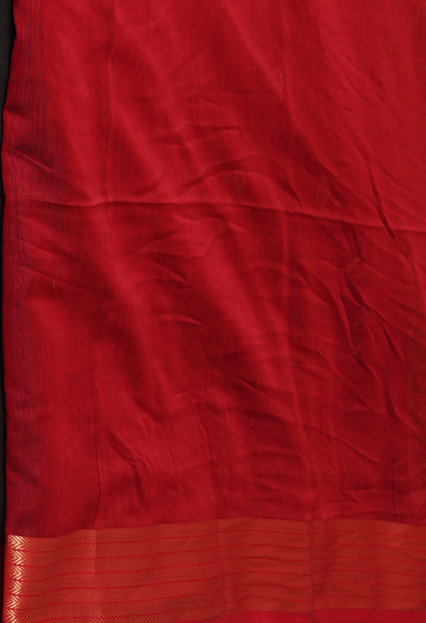 Black-Red Pure Handloom Maheshwari Sico Saree-UNM81353